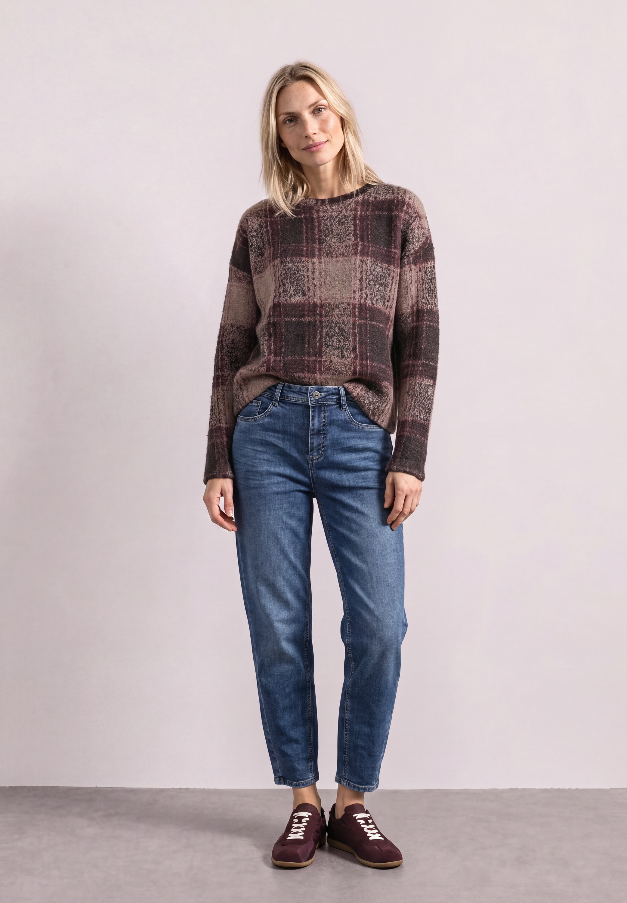 STREET ONE Langarmshirt mit Federgarn