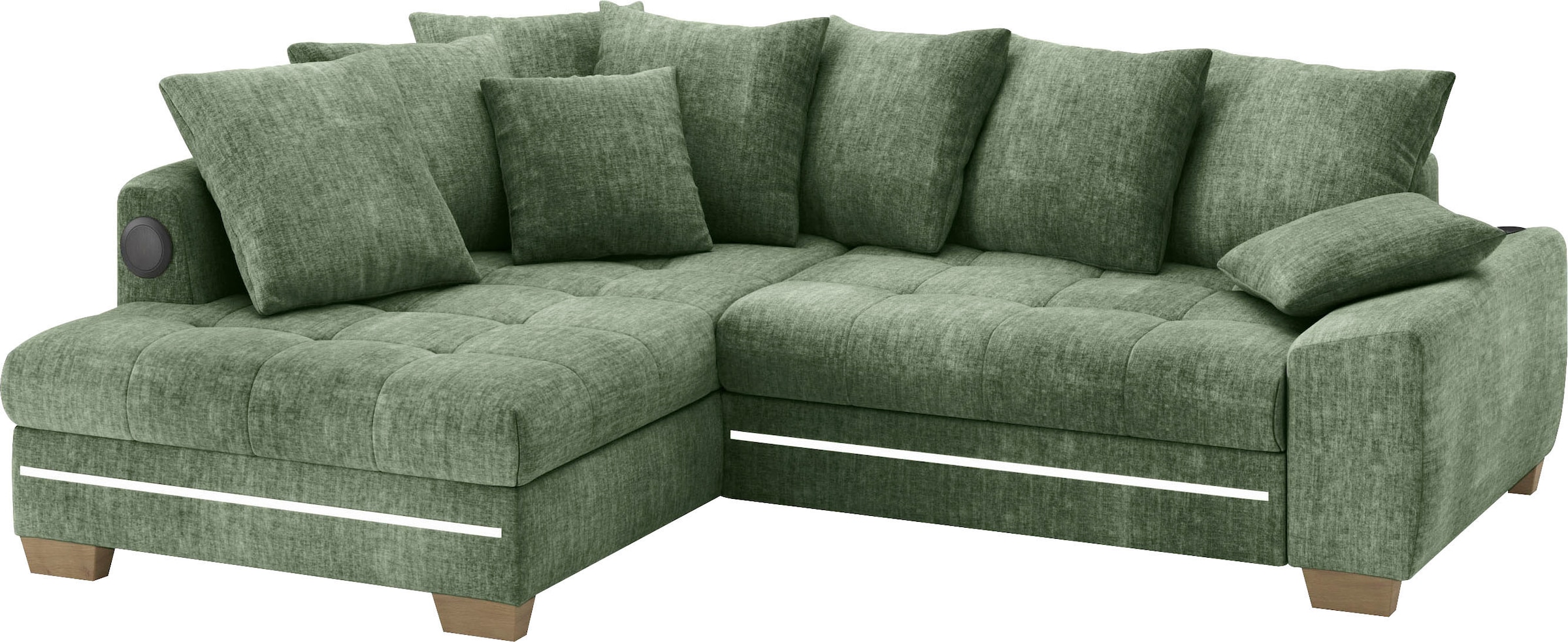 Mr. Couch Ecksofa "Nikita II, L-Form", mit Kaltschaum, RGB-LED, Soundsystem günstig online kaufen