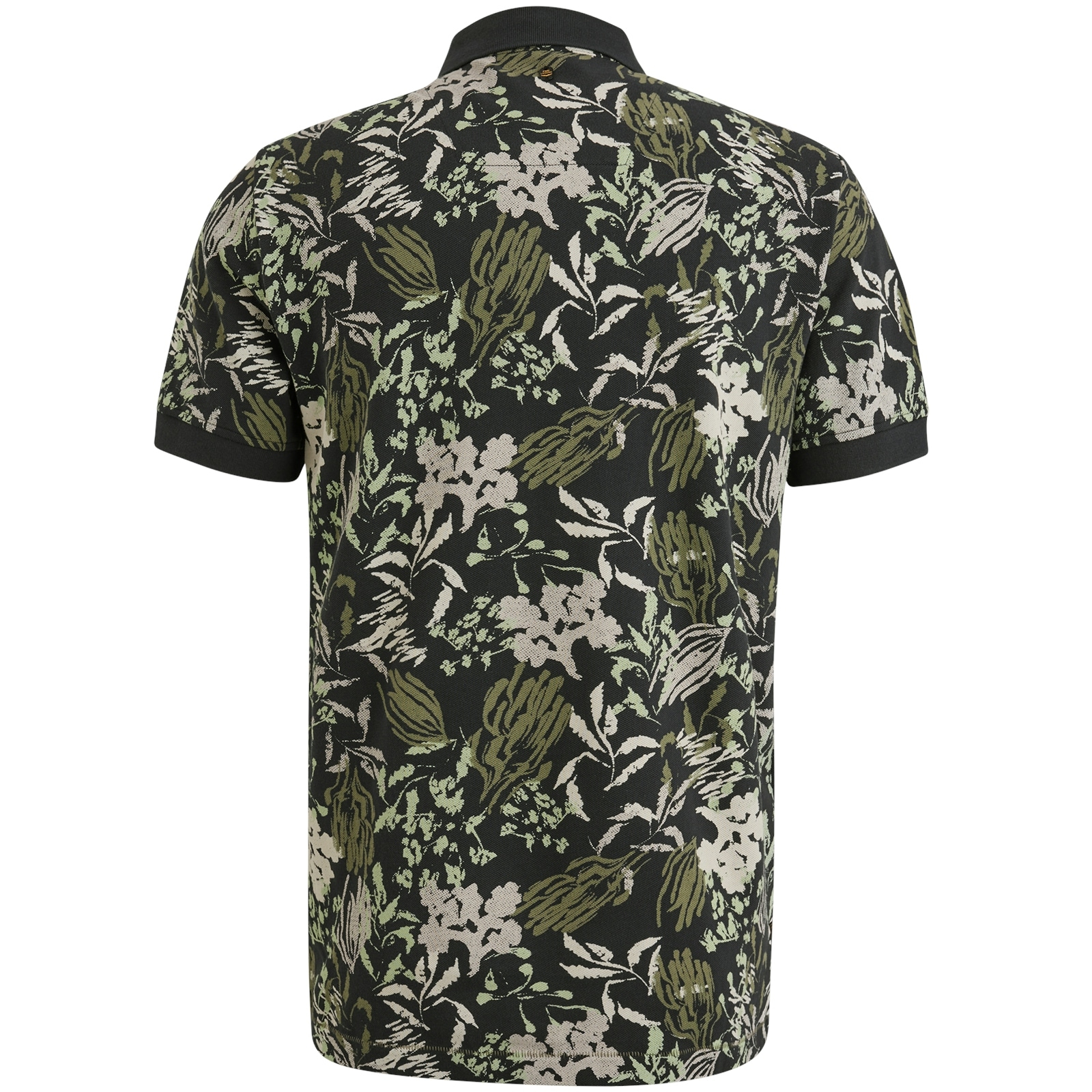 PME LEGEND Poloshirt »Short sleeve polo printed fine pique«, mit floralen Muster