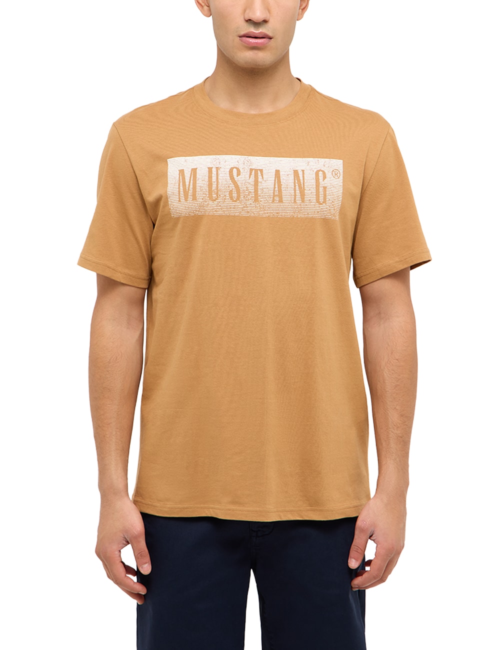 MUSTANG T-Shirt "MU-Austin Block Logo" Regular fit günstig online kaufen
