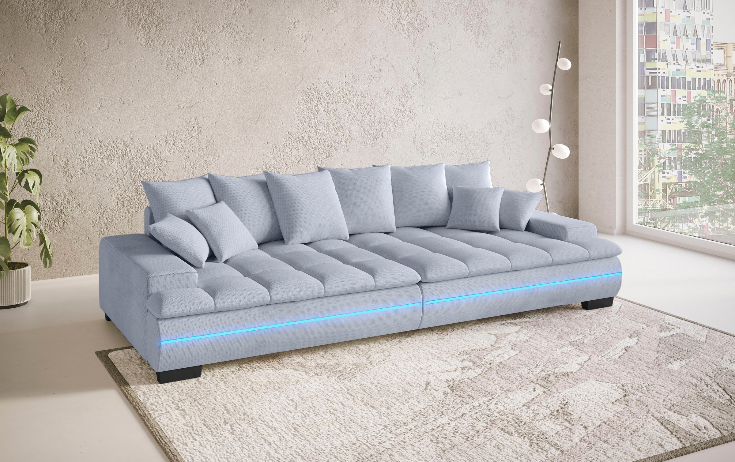 Mr. Couch Big-Sofa "Haiti II RGB-LED", RGB-LED Beleuchtung, mit Handwerklic günstig online kaufen