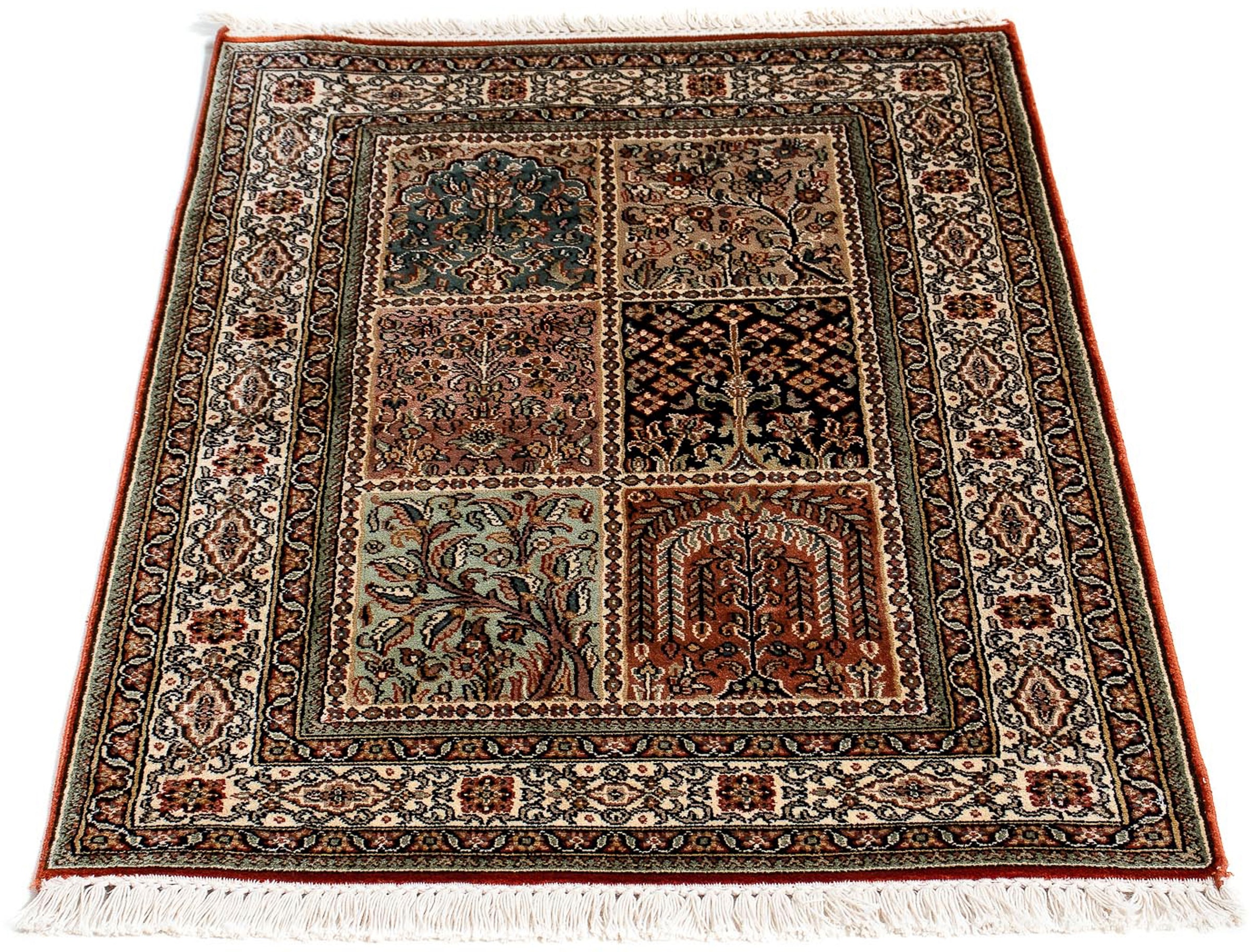 morgenland Orientteppich "Perser - Classic - 89 x 61 cm - mehrfarbig", rechteckig, 10 mm Höhe, Wohnzimmer, Handgeknüpft,