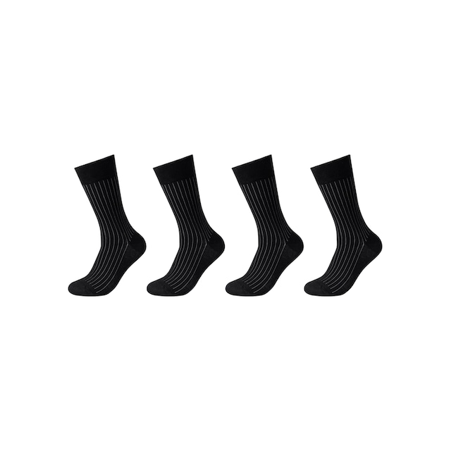 Camano Socken, (Packung, 4 Paar), Elegante Optik: feine, zweifarbige  Rippstruktur online kaufen | BAUR