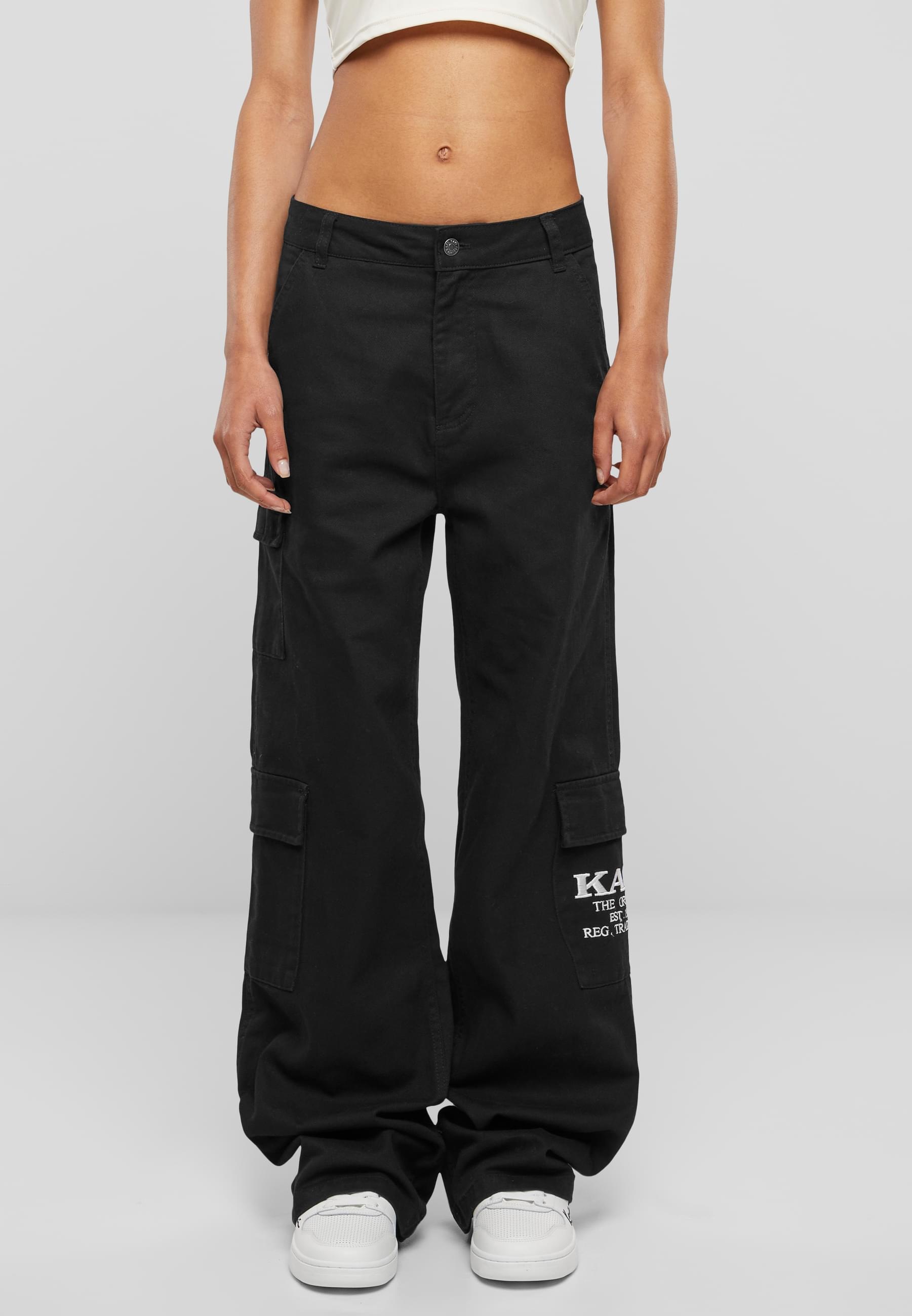 Karl Kani Stoffhose »Karl Kani Damen KK Denim K Cargo Pants«, (1 tlg.)