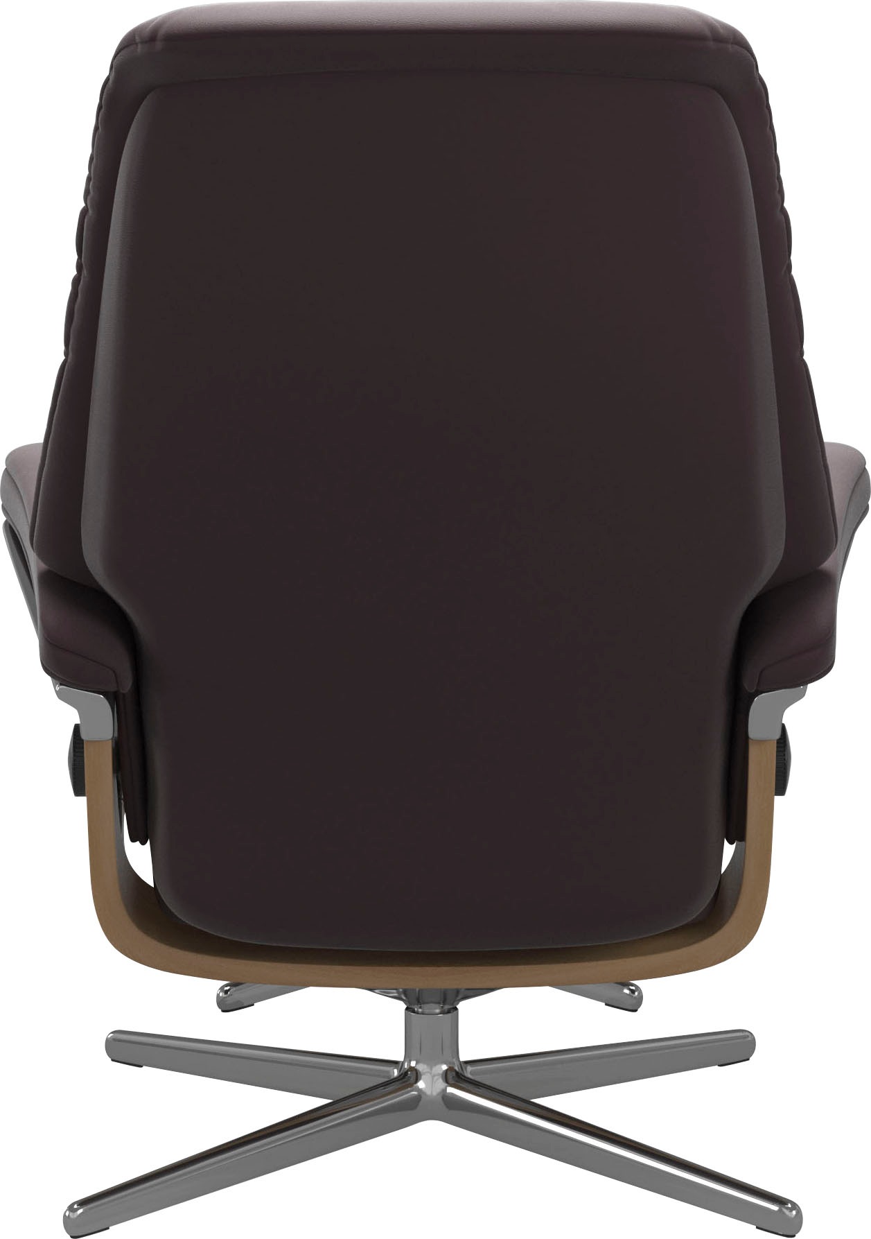 Stressless® Relaxsessel »Sunrise«, (Set, Relaxsessel mit Hocker), mit Hocker, mit Cross Base, Größe S, M & L, Holzakzent Eiche