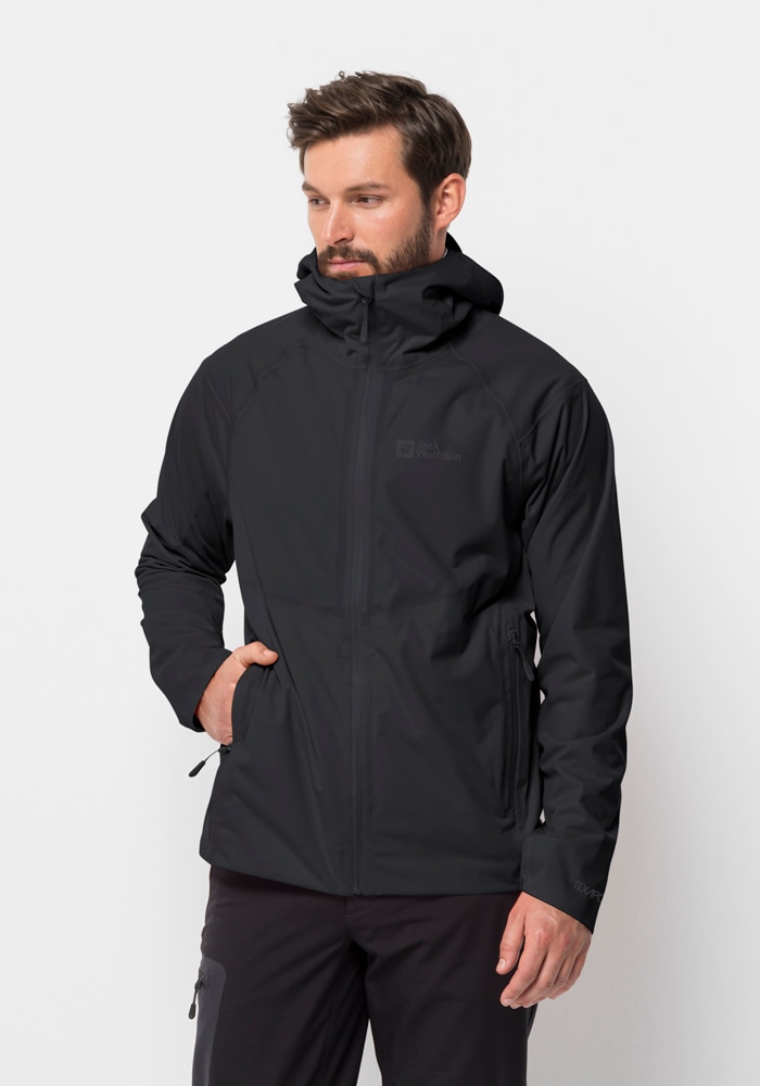 Jack Wolfskin Softshelljacke »EMBERBERG 3L JKT M«, mit Kapuze