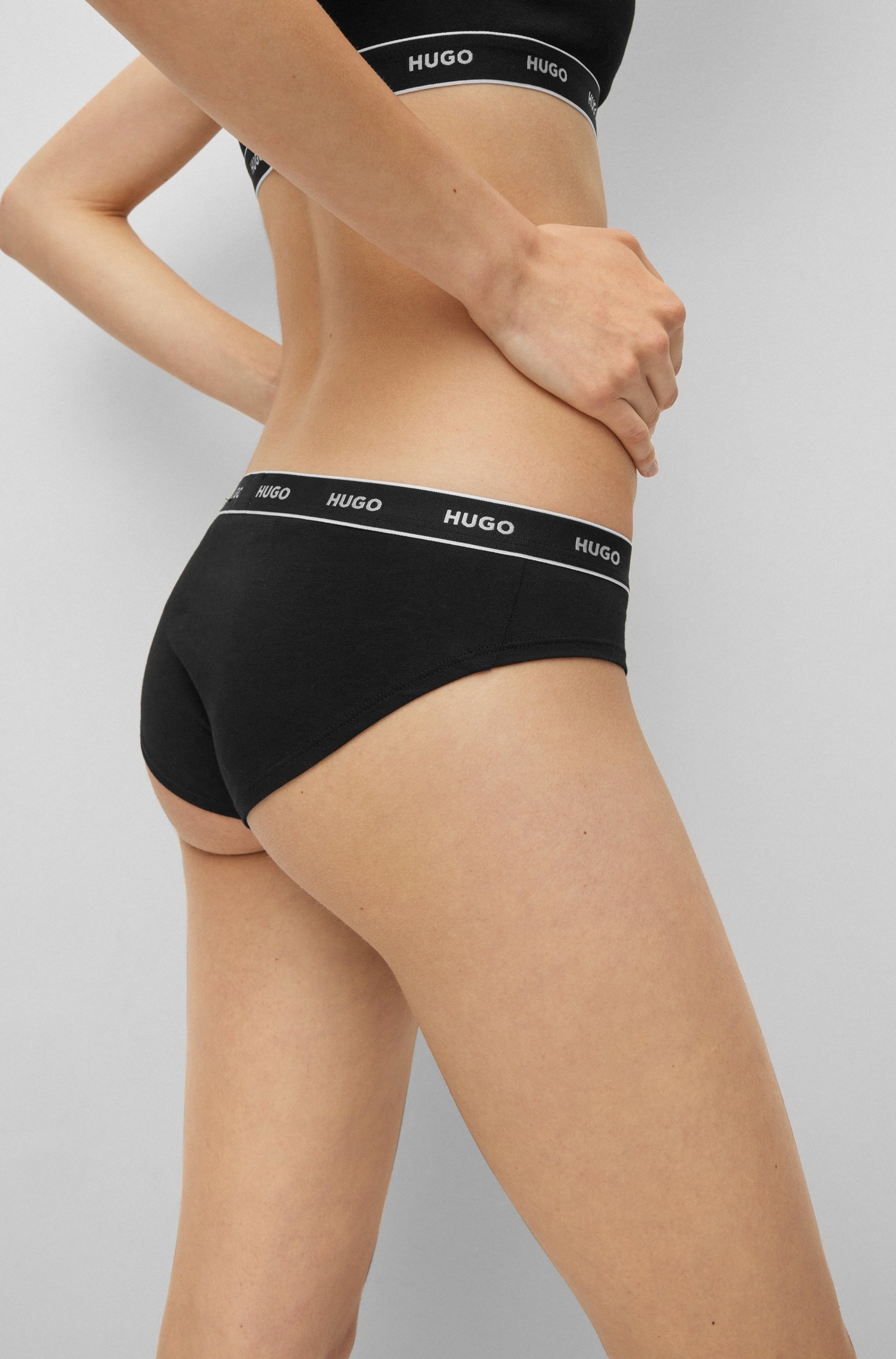 Thumbnail - HUGO Underwear Slip "TRIPLET BRIEF STRIPE" Packung, 3er Pack, 3 Stk. mit HUGO Logo-Elastikbund