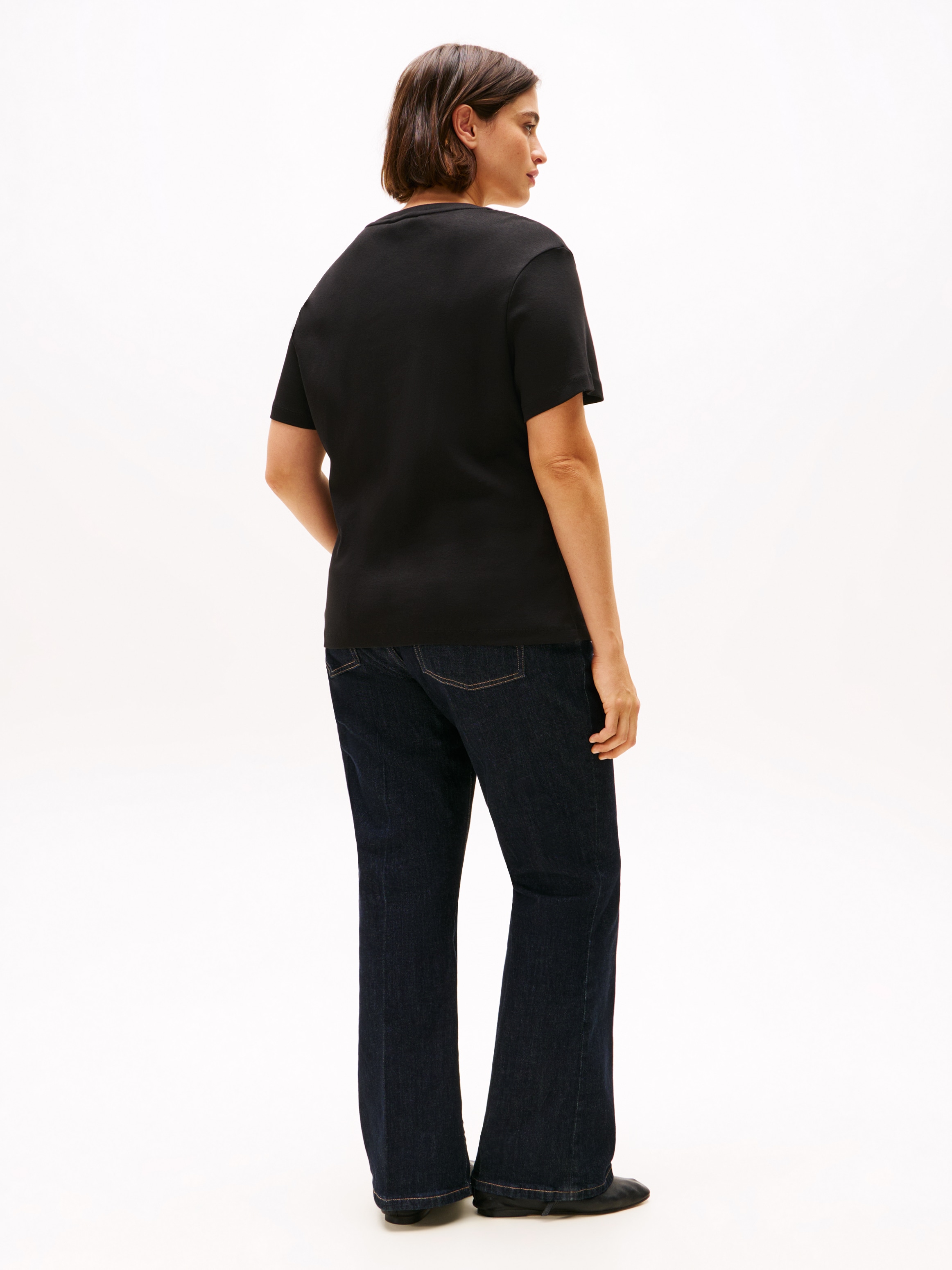 Tommy Hilfiger Curve V-Shirt »CRV SLIM CODY V-NK SS«, in Großen Größen