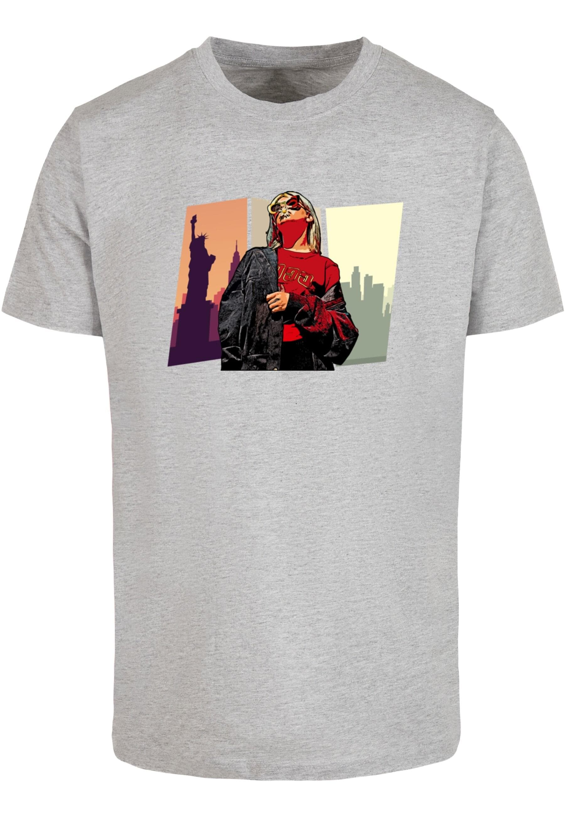 Merchcode T-Shirt "Merchcode Herren Grand Red Girl T-Shirt Round Neck" 1 St günstig online kaufen