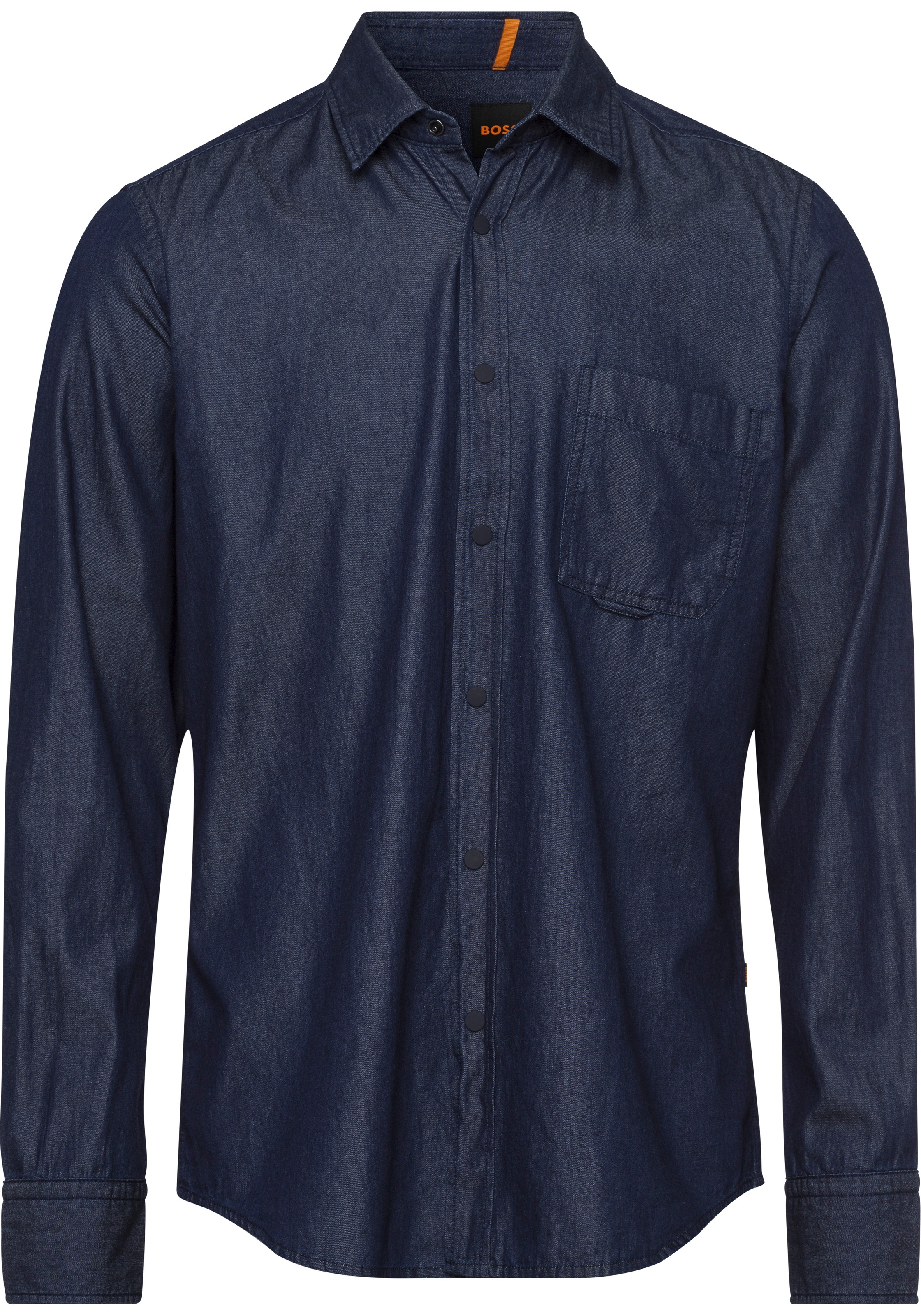 BOSS ORANGE Jeanshemd »Riou_1 10240008 01« mit aufgesetzter Brusttasche