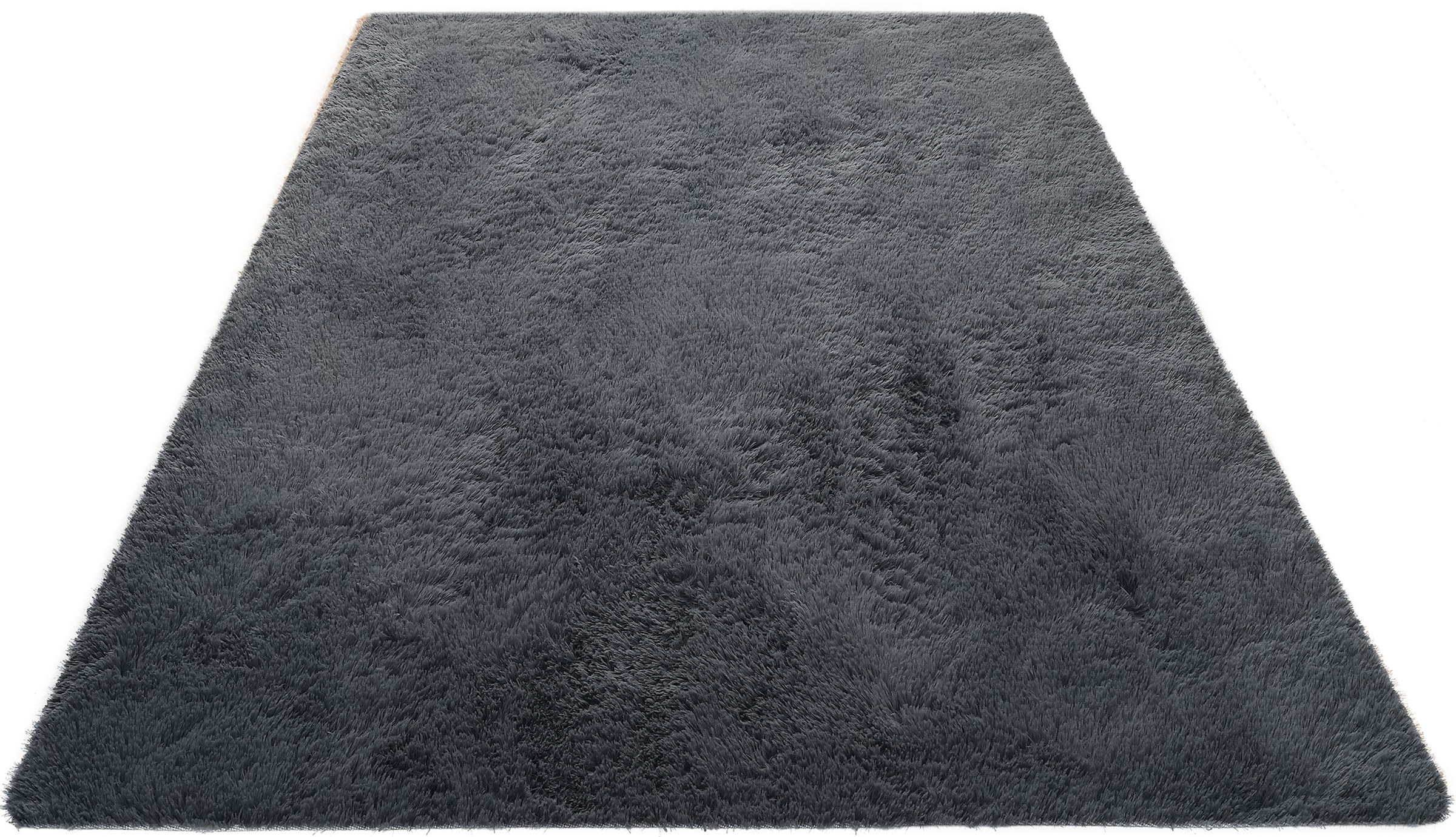 my home Hochflor-Teppich »Leava, besonders weich und kuschelig, leichter Glanz«, rechteckig, 37 mm Höhe, uni, Mikrofaser Teppiche, Wohnzimmer, Schlafzimmer, Esszimmer