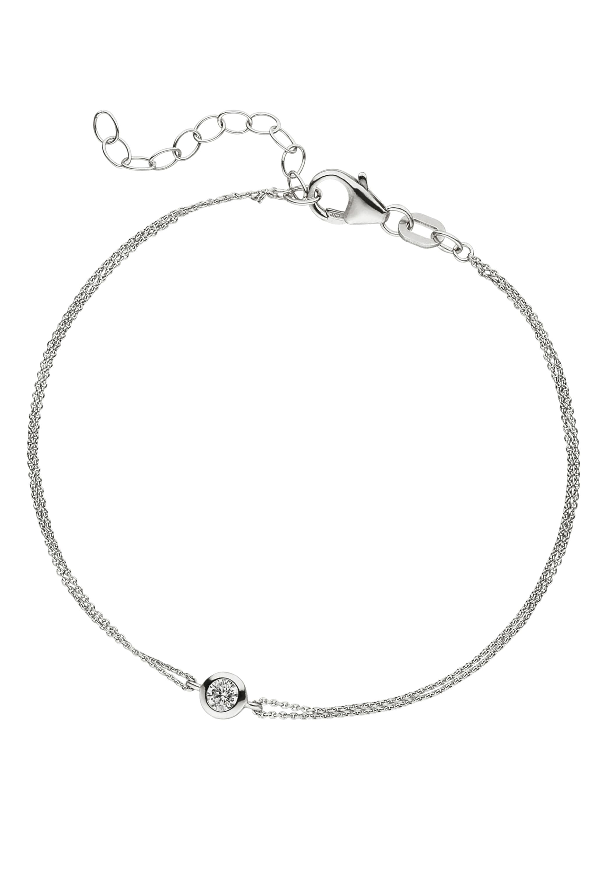 JOBO Armband »Armband mit Zirkonia«, 925 Silber 19 cm online kaufen | BAUR