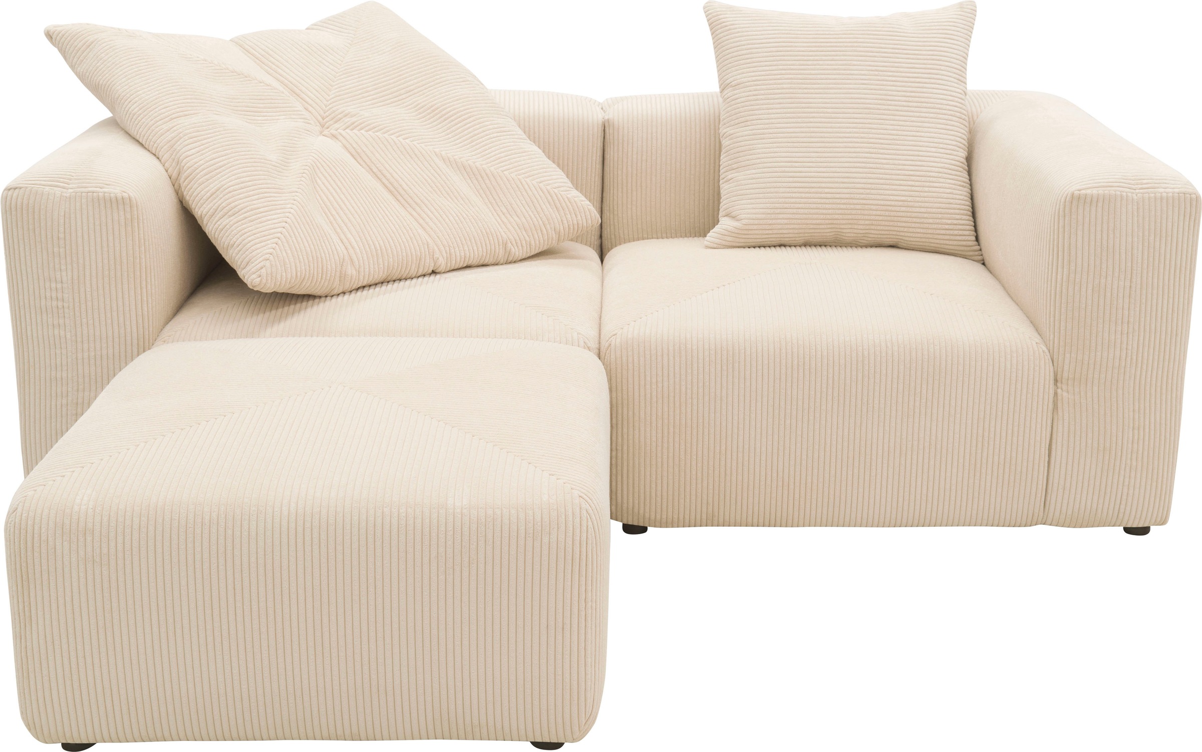 RAUM.ID Ecksofa "Gerrid L-Form" Cord, Modulsofa, bestehend aus 2 Eckelement günstig online kaufen