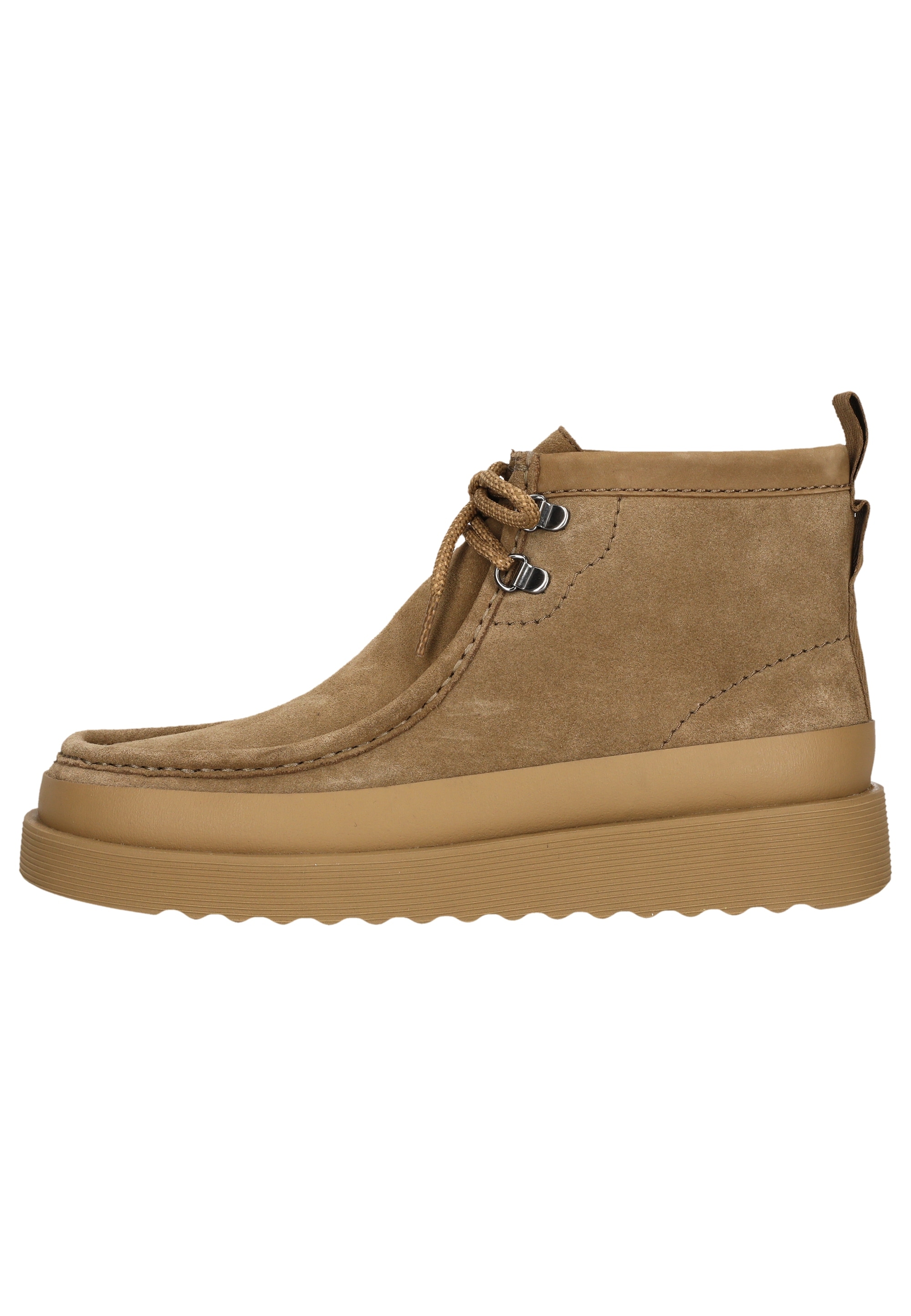 Clarks Stiefel »Wallabee FTR2 High«, aus weichem Veloursleder
