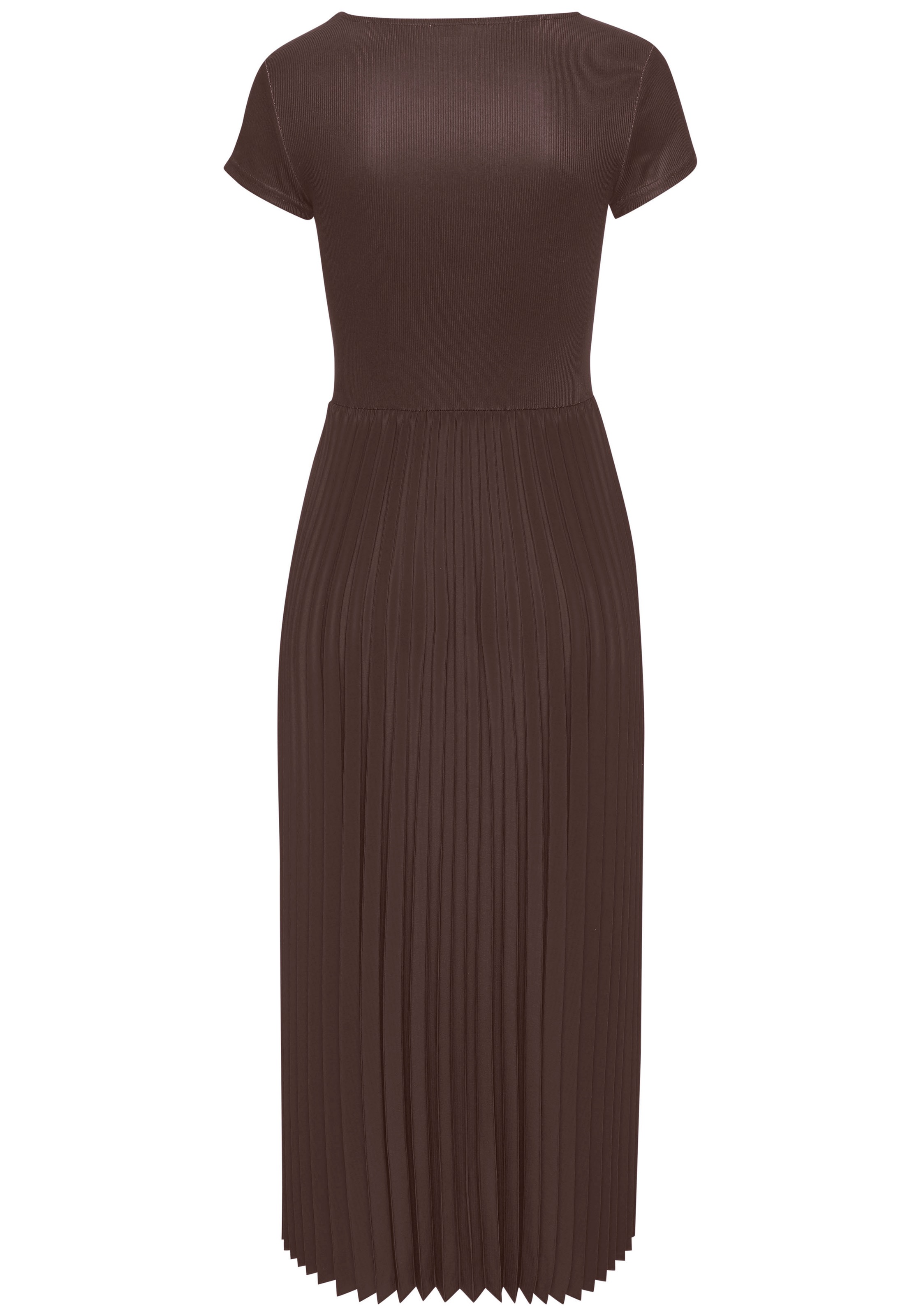 Thumbnail - LASCANA Midikleid mit Plisseerockteil, Basic, modisch