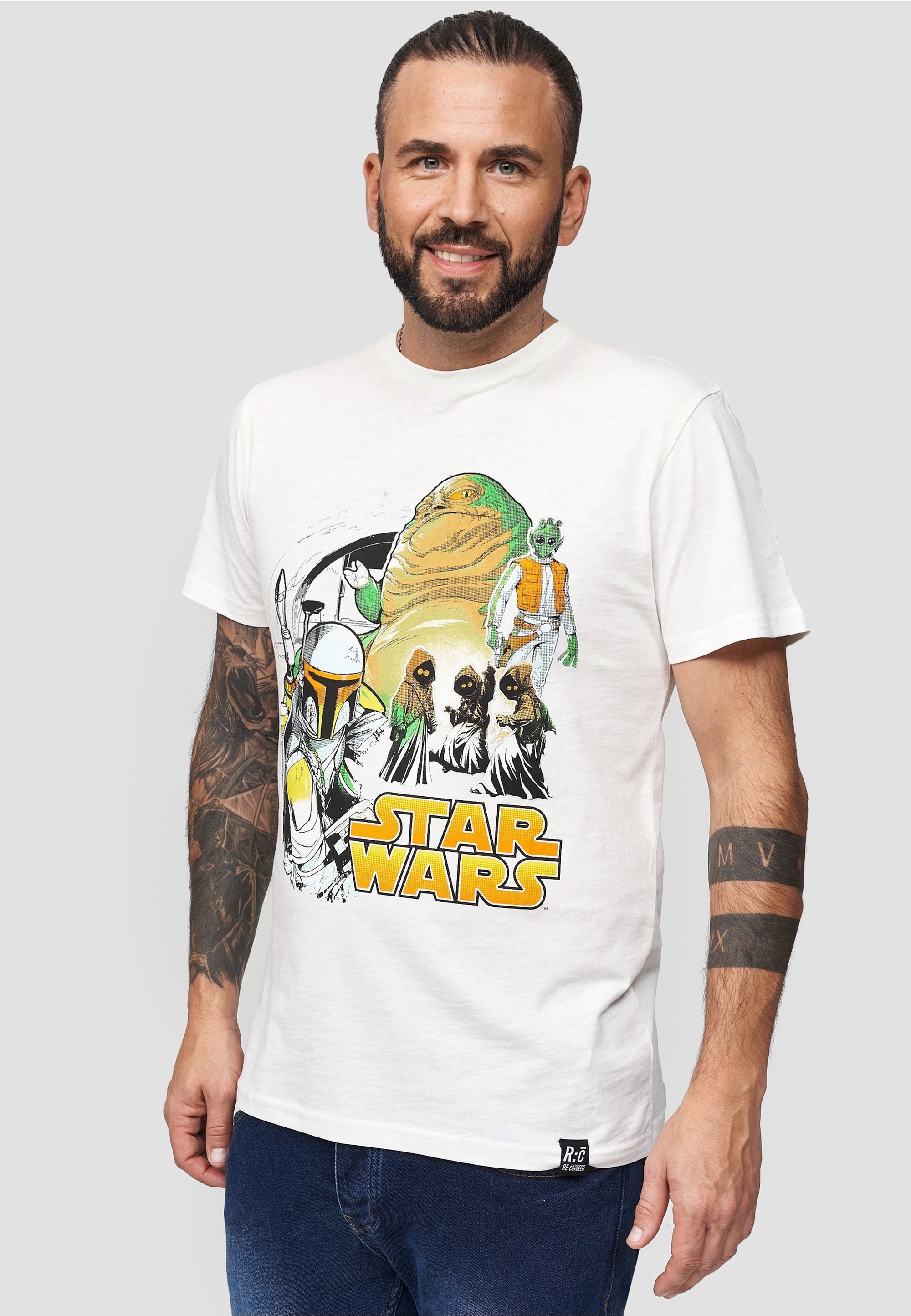 Recovered T-Shirt »Star Wars Jaba Group«, (1 tlg.), mit coolem Star Wars-Print