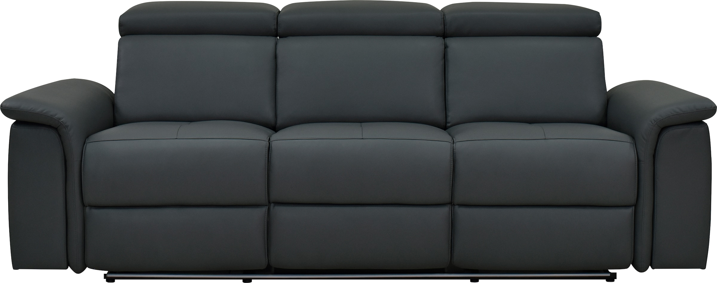 OTTO home 3-Sitzer "Pareli 229cm, manuelle u. elektr. Relaxfunktion in 2 Sitzen" USB, KT-Verstellung, LED Beleuchtung, in Echtleder, Kunstleder, Web