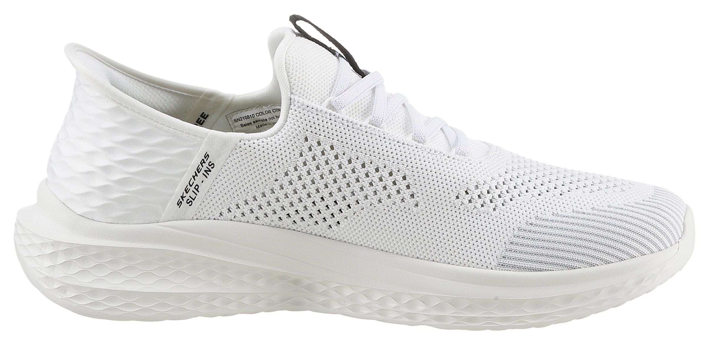 Skechers Slip-On Sneaker »SLADE-QUINTO«, Slipper, Freizeitschuh mit dezenten Kontrastbesatz