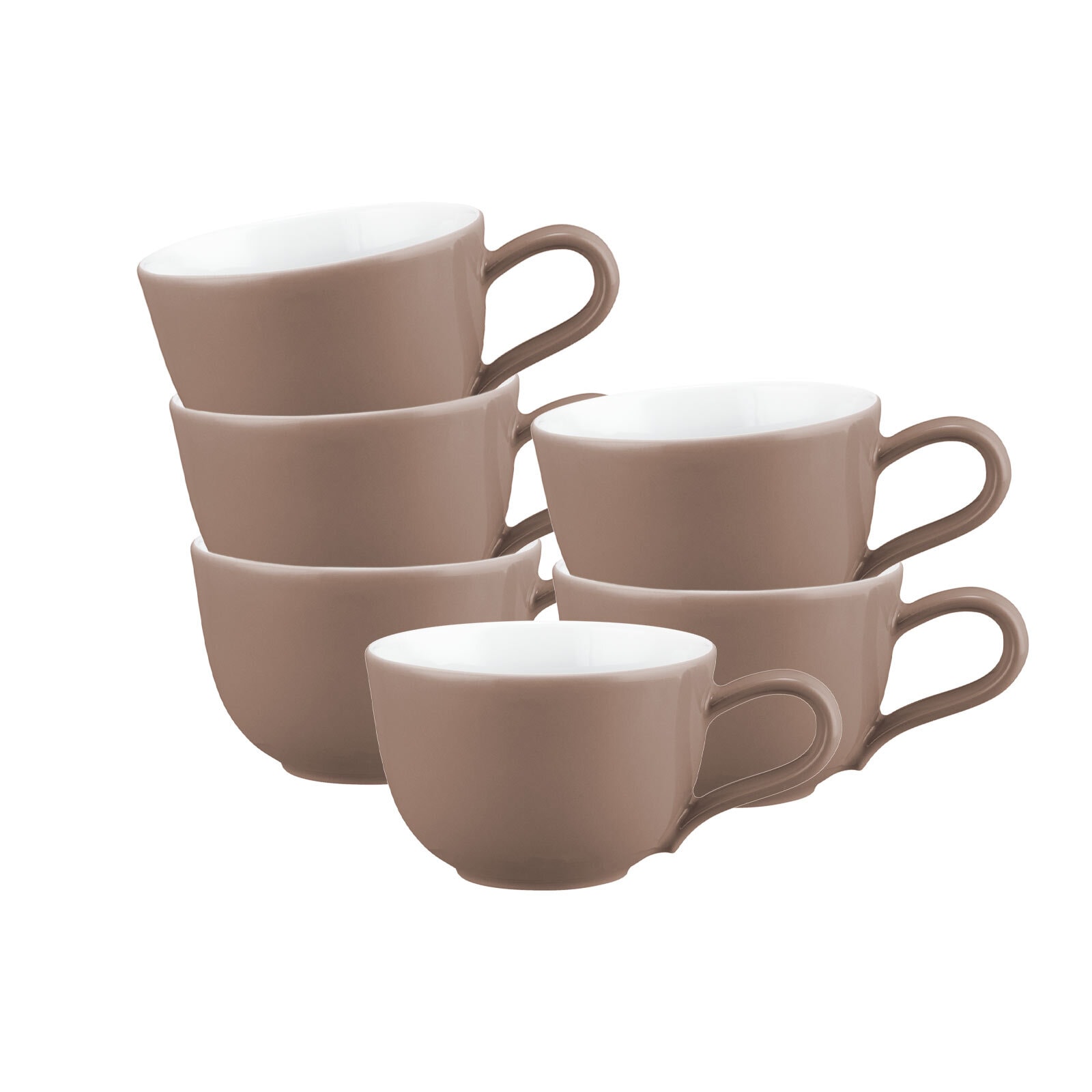 Seltmann Weiden Tasse "Kaffeetassen Liberty Pure Colors 260 ml 6er Set" Spülmaschinenfest, Mikrowellensicher, Ofenfest