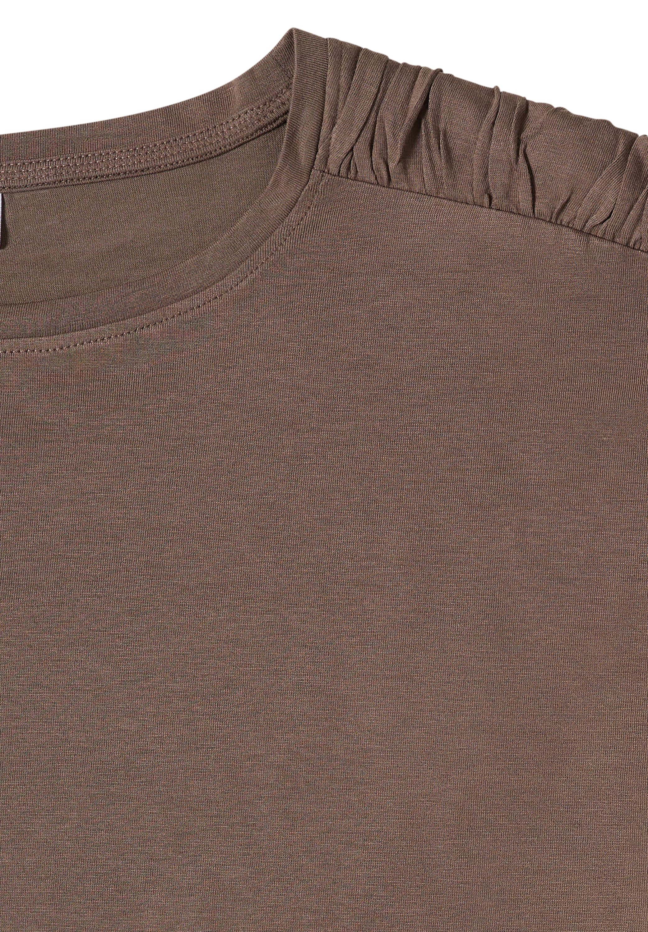 Cecil Rundhalsshirt mit Raffung