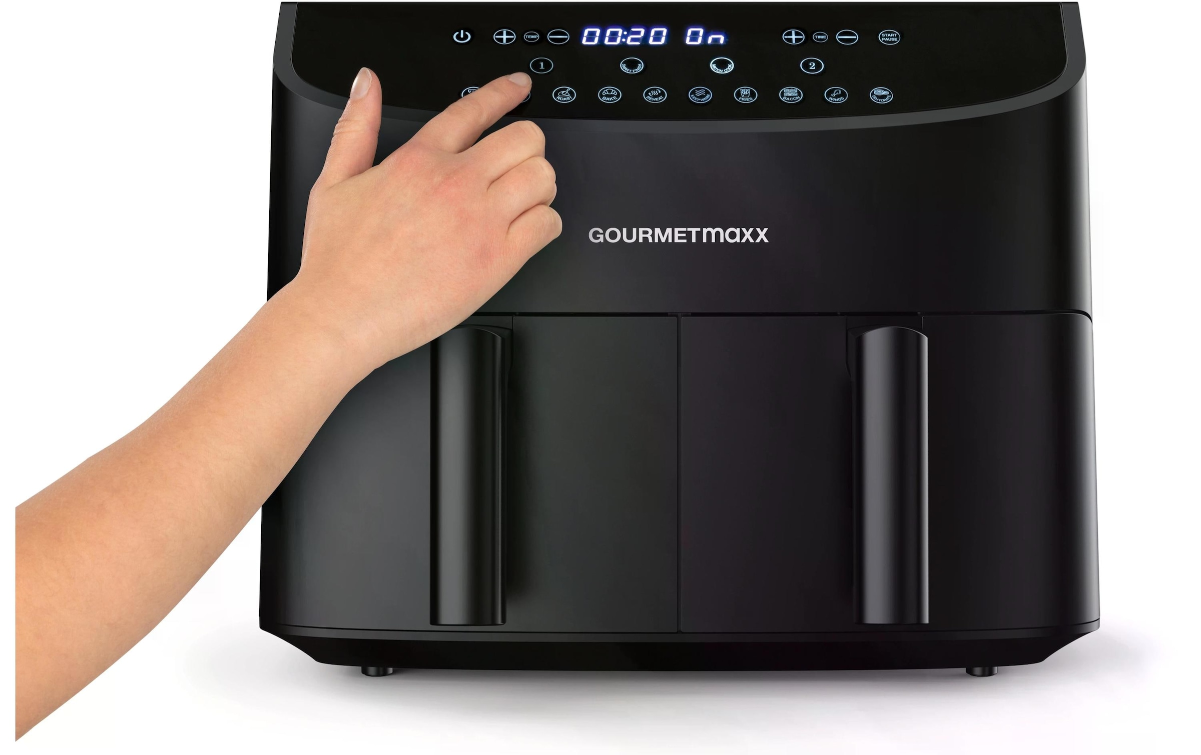 GOURMETmaxx Heißluftfritteuse »6 kg, Schwarz« 2400 W