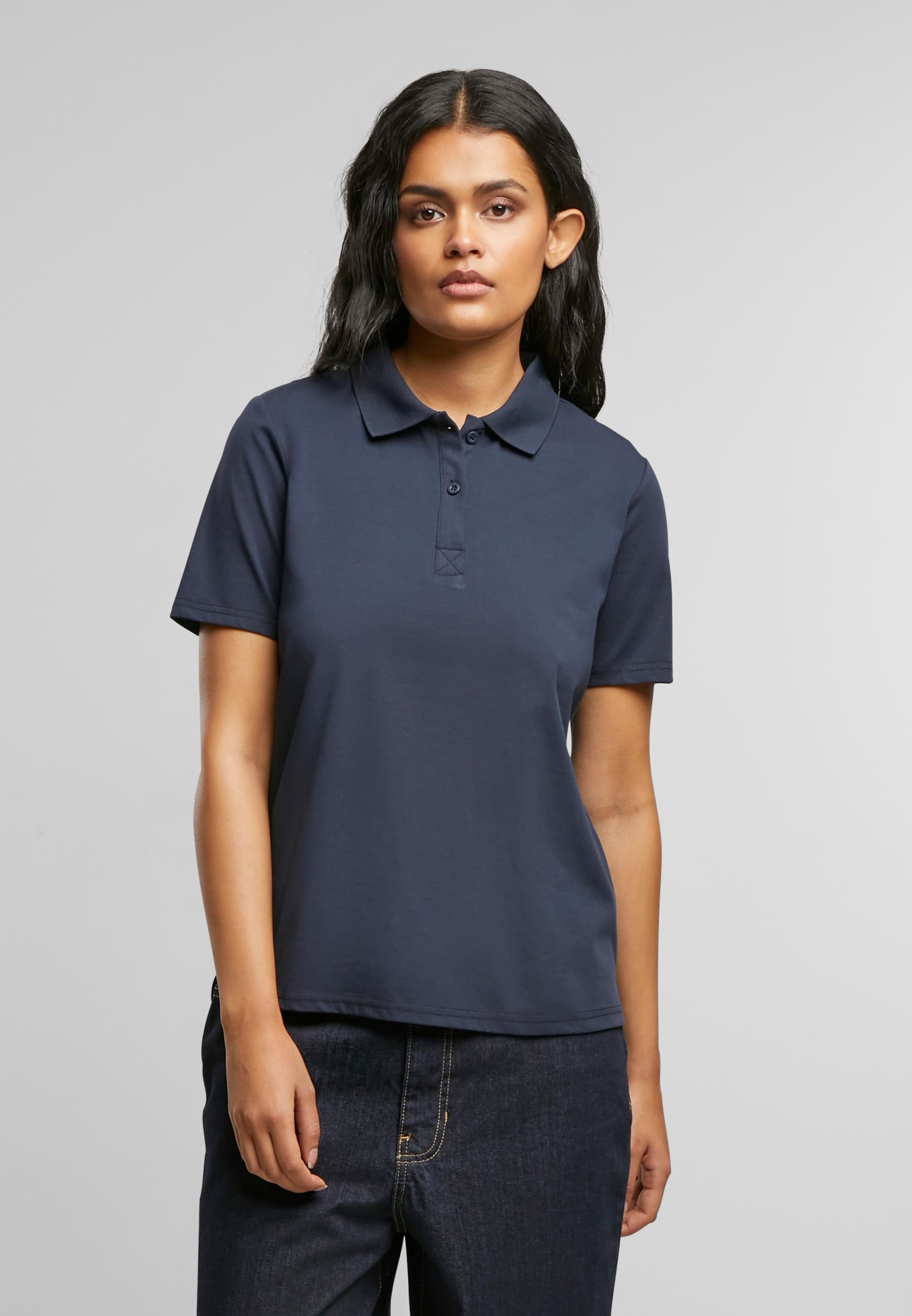 URBAN CLASSICS Poloshirt »Urban Classics Ladies Sorona Polo Tee«, (1 tlg.)