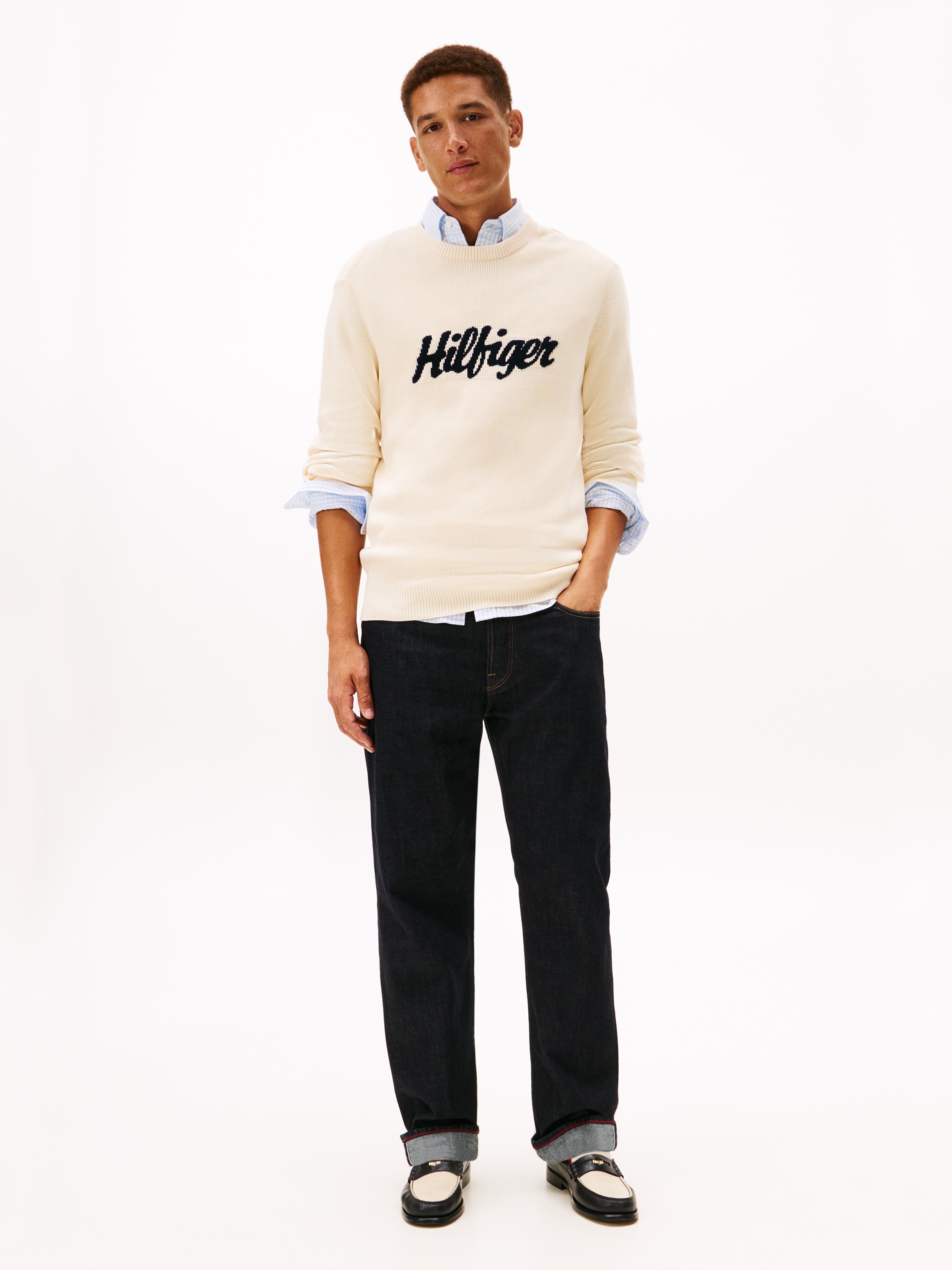 Thumbnail - Tommy Hilfiger Rundhalspullover "SEASONAL GRAPHIC COTTON"
