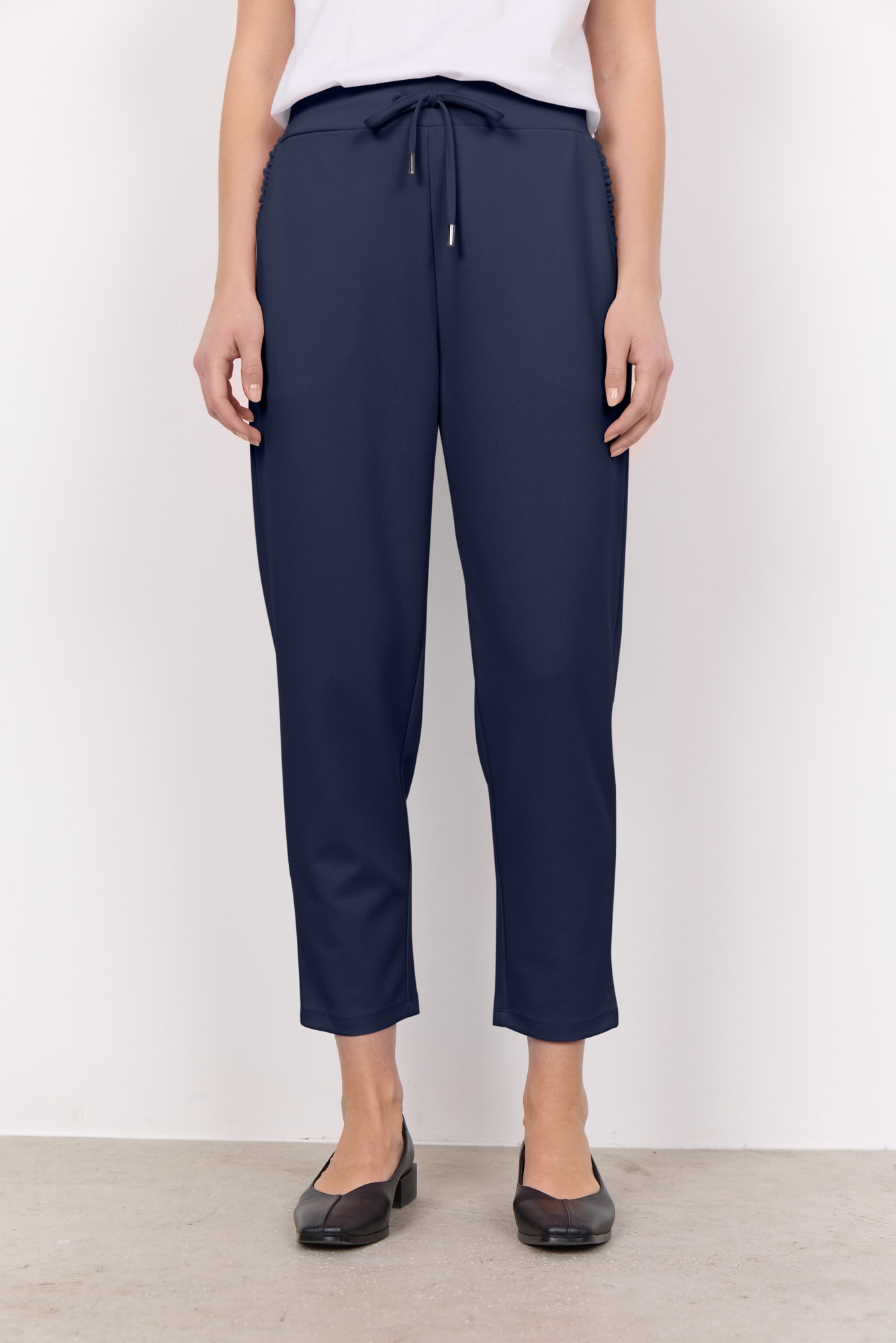 soyaconcept Jogger Pants "SC-SIHAM 2" aus Polyester und Elasthan, elastischer Bund mit Kordelzug