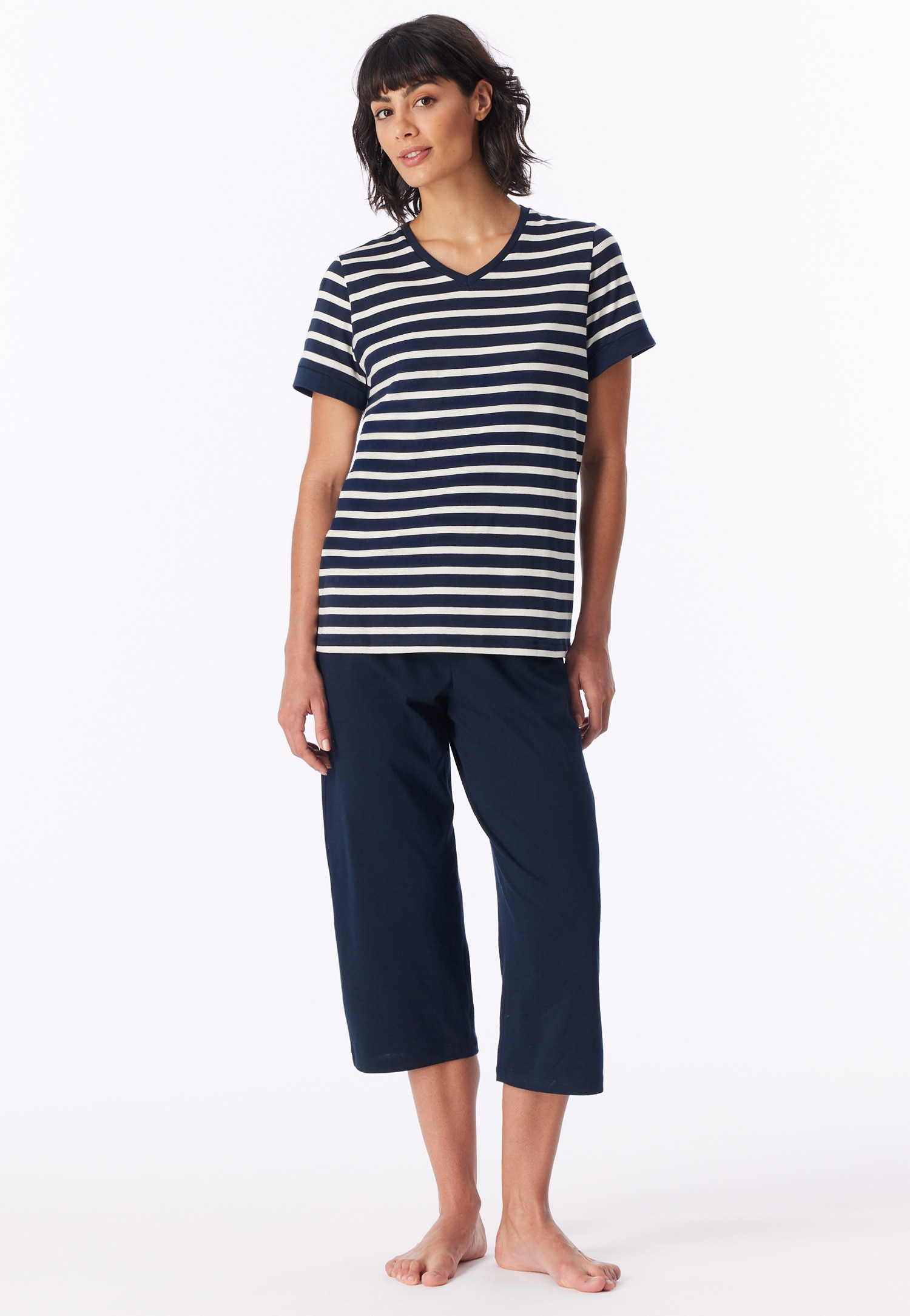 Schiesser "Casual Essentials" 2tlg., mit modisch umgeschlagenen Ärmeln