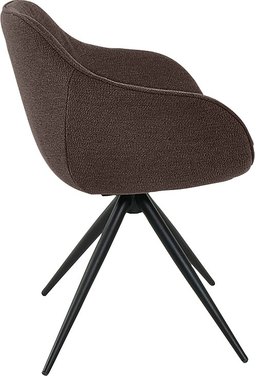 Thumbnail - K+W Komfort & Wohnen Drehstuhl "ZOOM" () 4-Fuß Drehstuhl mit Gestell aus Metall schwarz Struktur