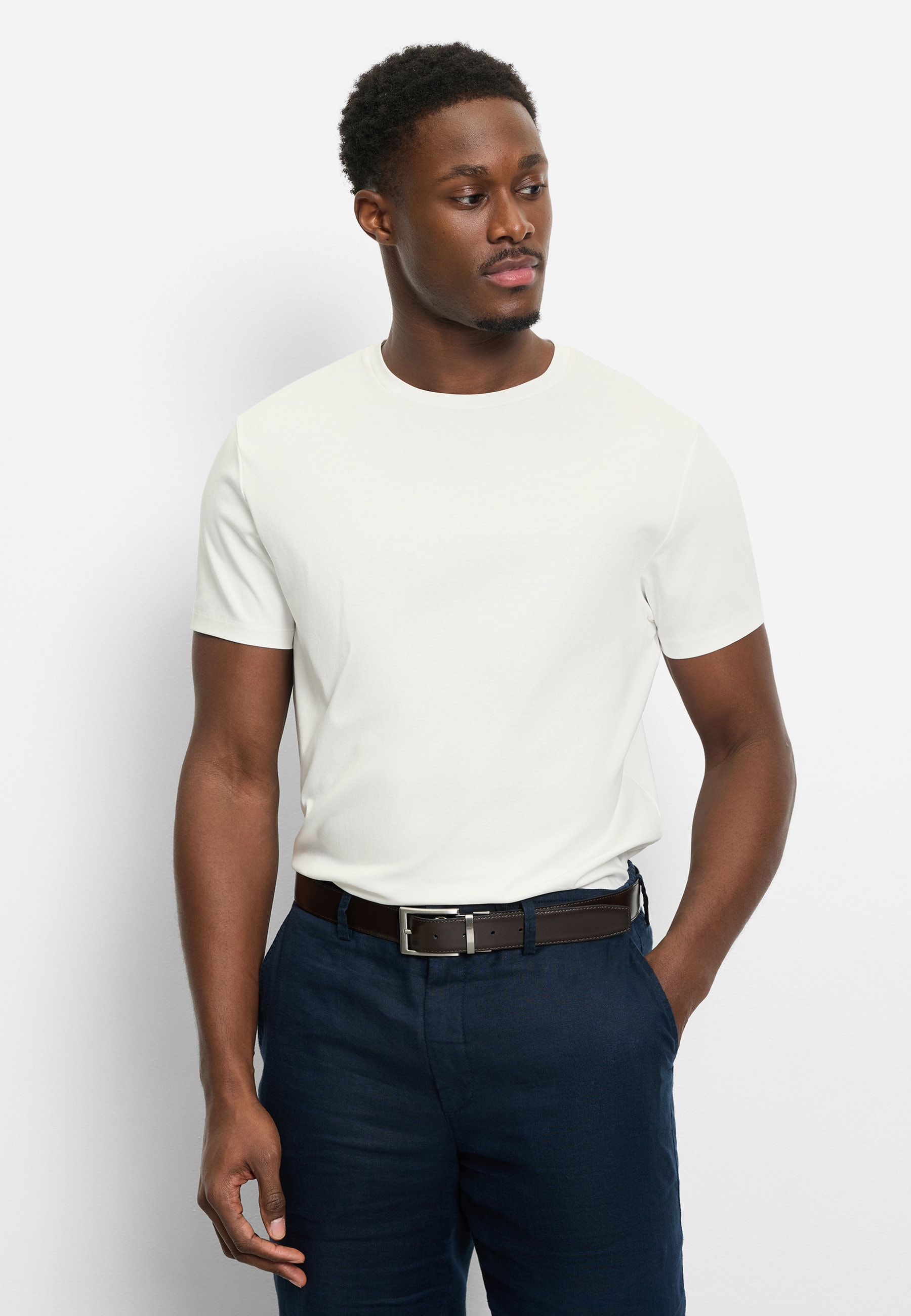 OLYMP T-Shirt "OLYMP Casual Wirk, T-Shirt"