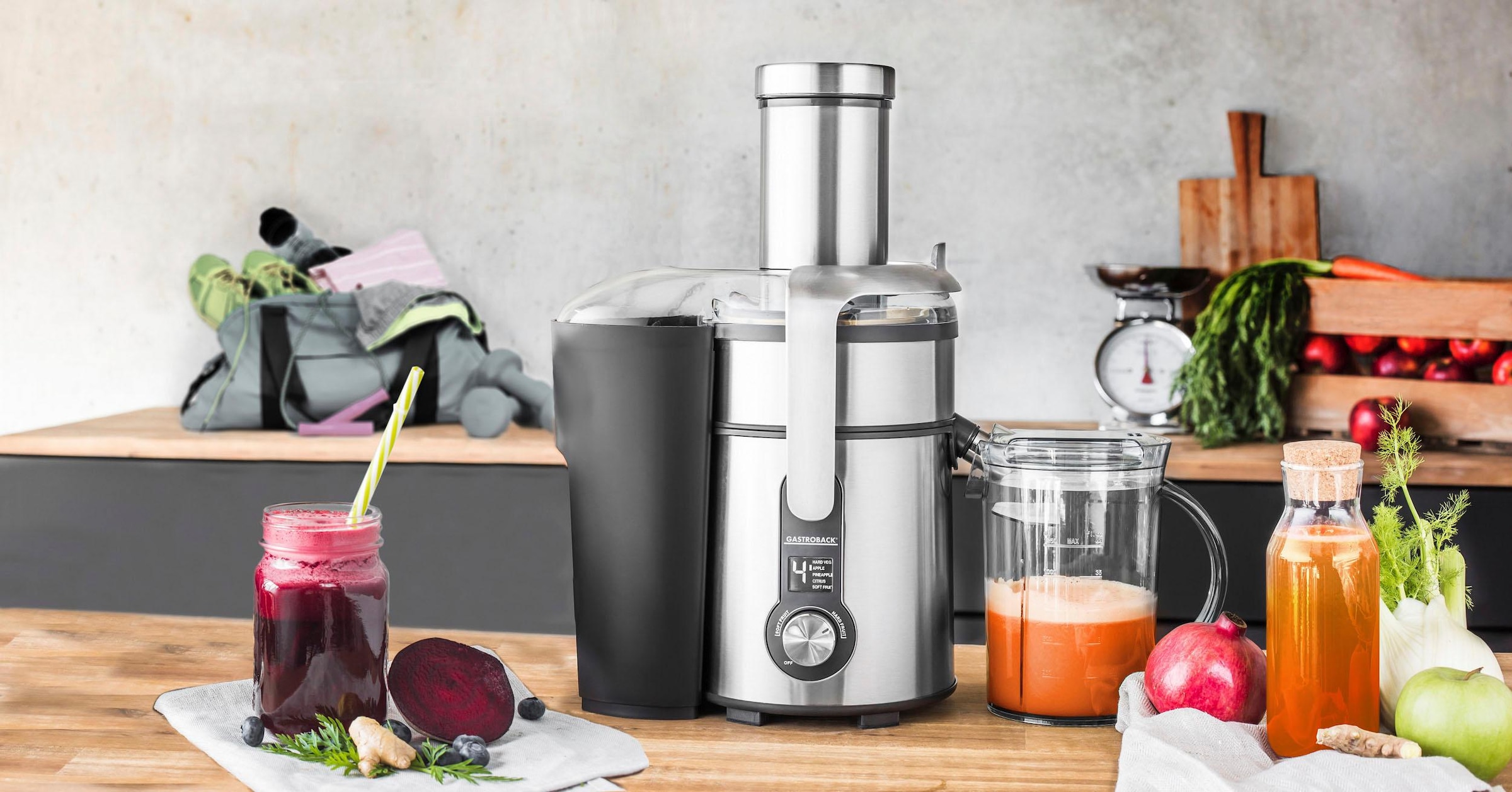 Gastroback Entsafter »40151 Design Multi Juicer Digital«, 1500 W