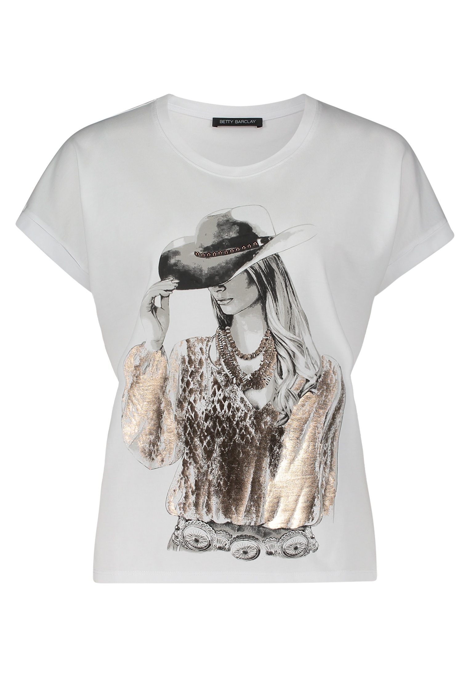 Betty Barclay Kurzarmshirt "Betty Barclay Casual-Shirt mit Ärmelaufschlag", günstig online kaufen