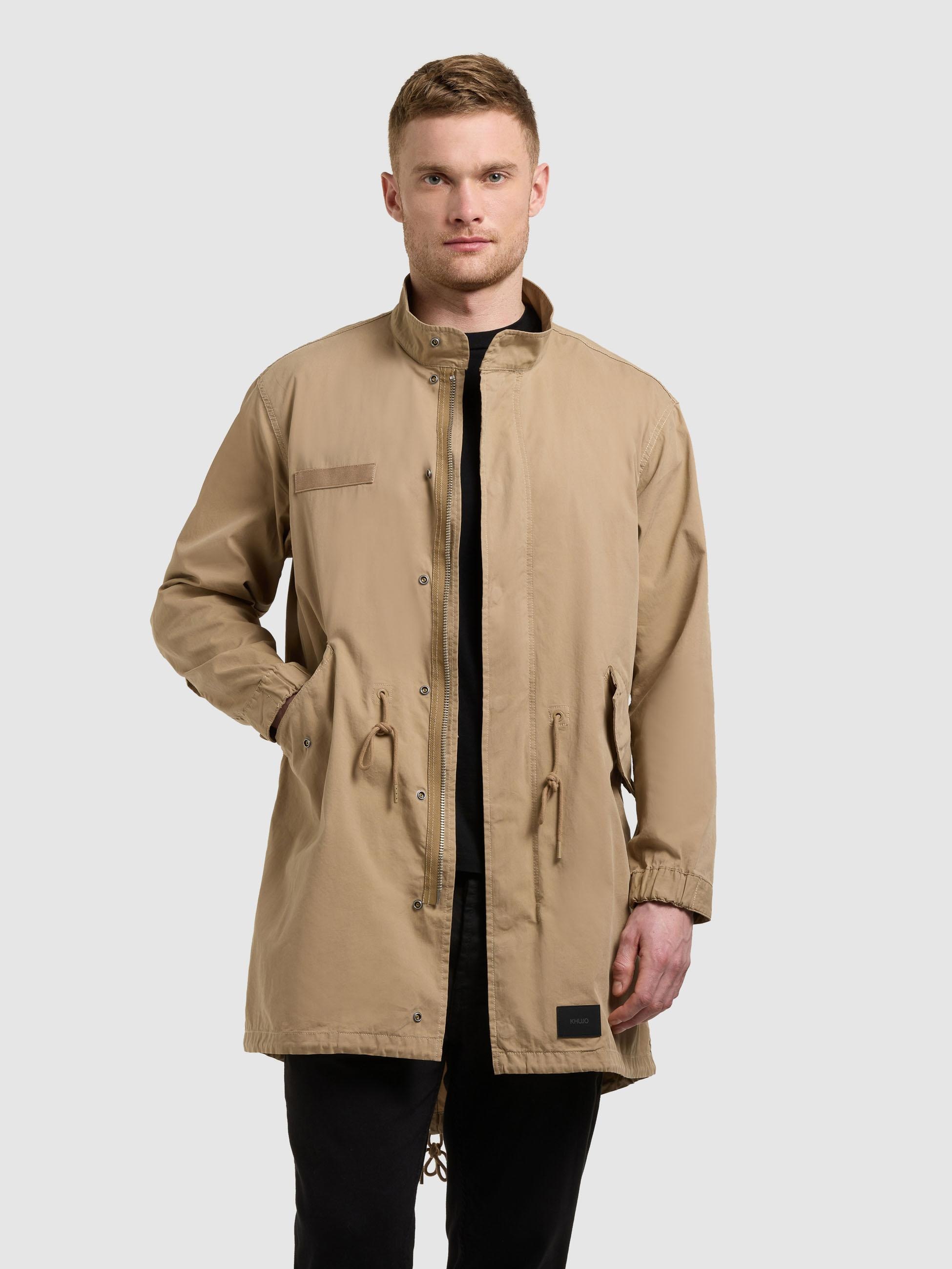 khujo Kurzmantel »Vito« Lockerer Übergangsparka mit Stehkragen