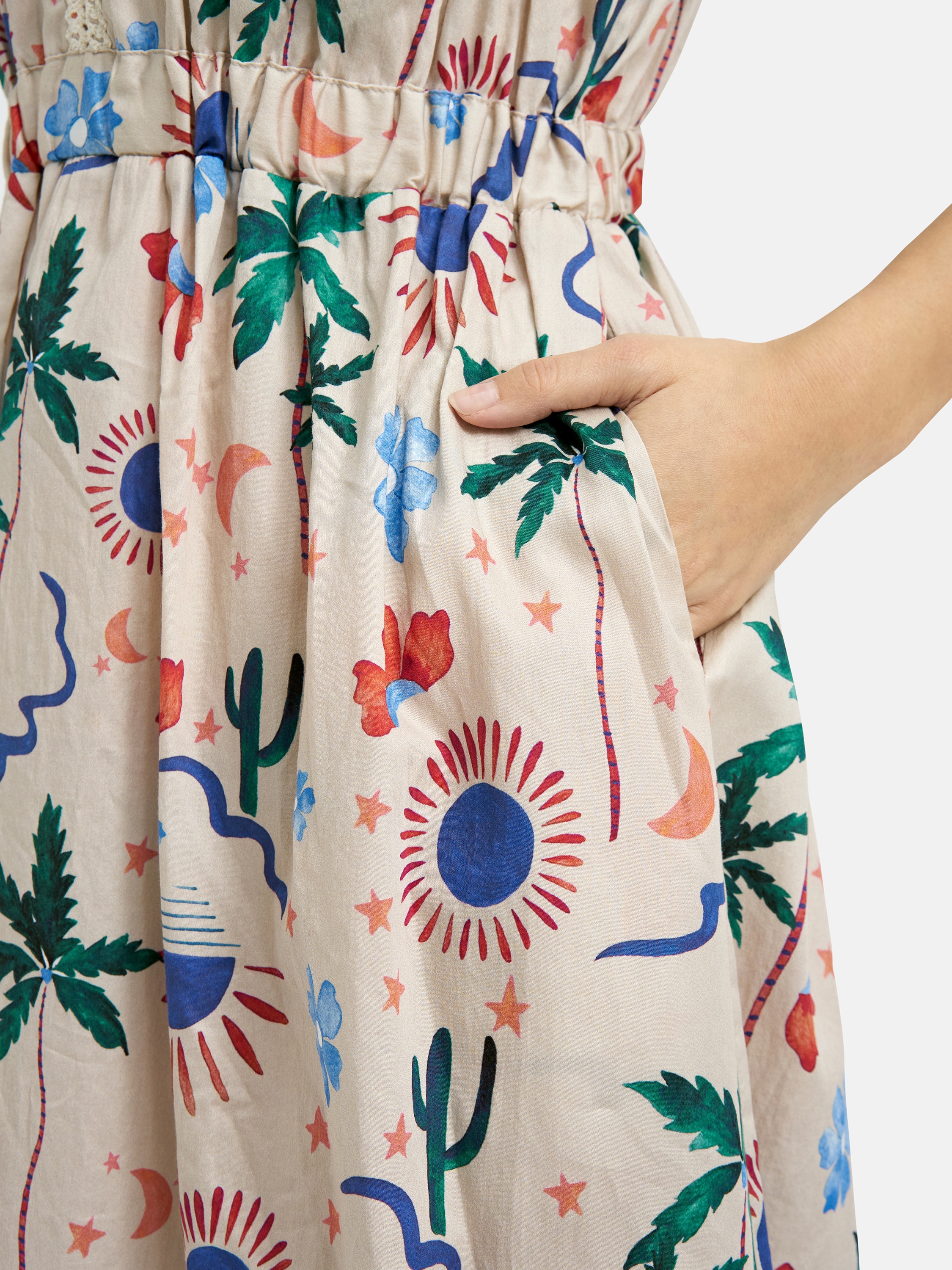 Smith & Soul Sommerkleid Eingrifftaschen mit Taillengummizug