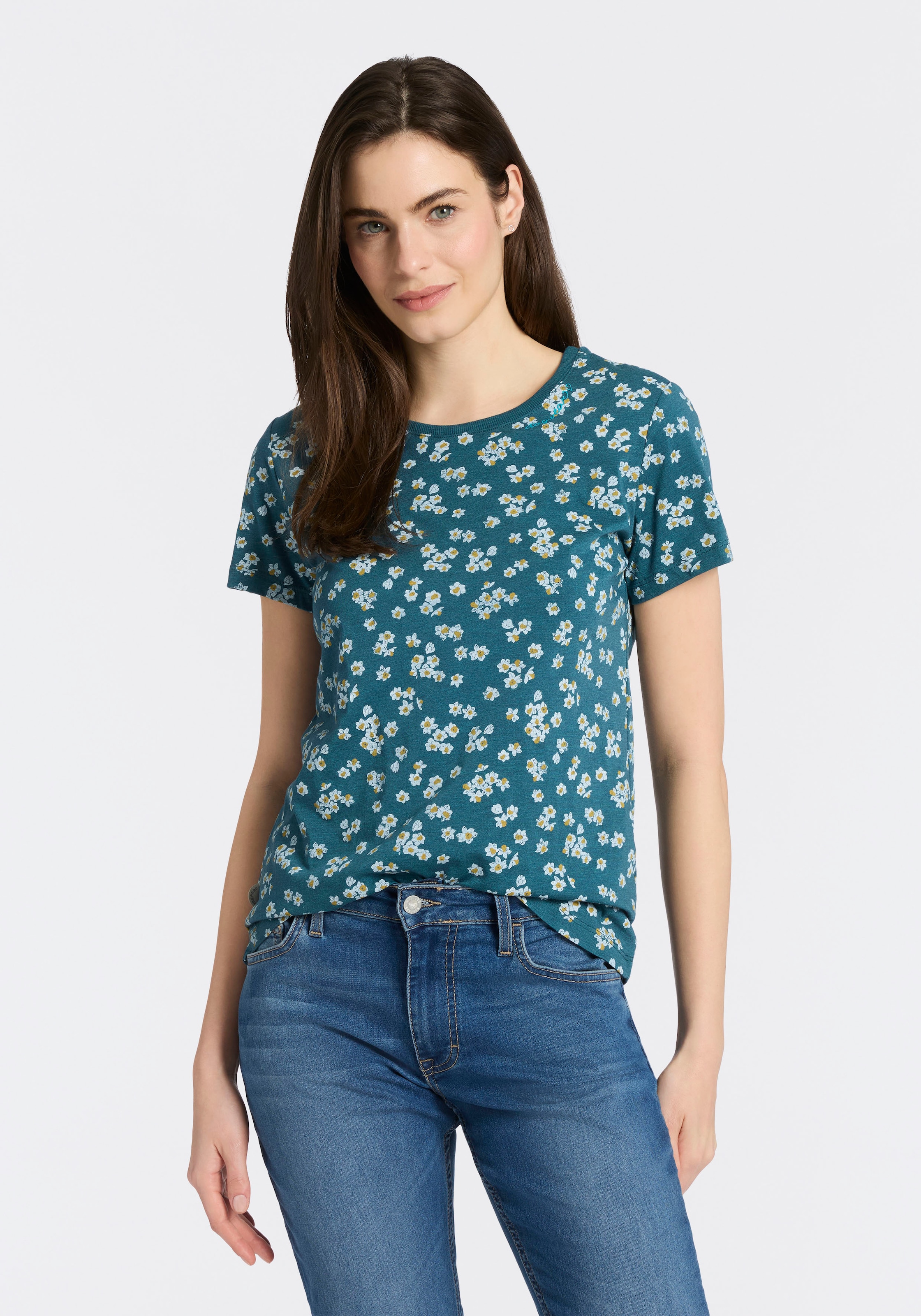 Ragwear Kurzarmshirt "MINTTA FLOWER O" mit sommerlichem Print günstig online kaufen