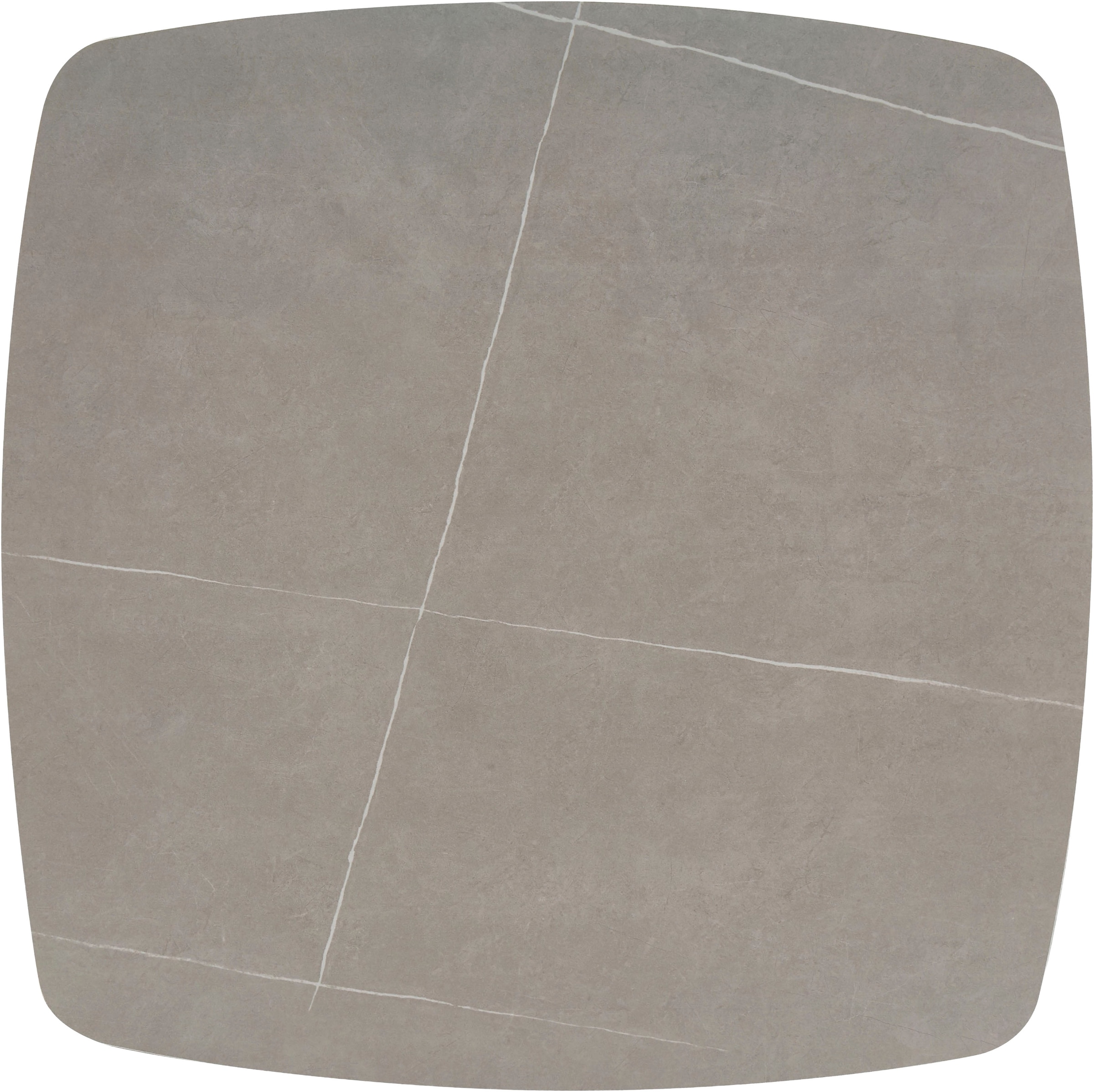 OTTO home Esstisch »Nora« 1 Stk. tlg. organisch-quadratischer Tisch 90x90cm in Sinterstein-Keramikoptik