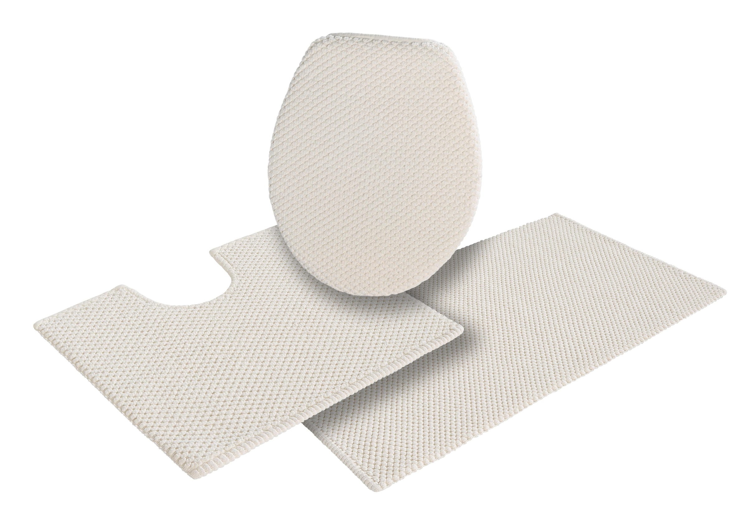 my home Badematte "Lovro, Badvorleger, Badezimmer Teppich" Höhe 10 mm beids günstig online kaufen