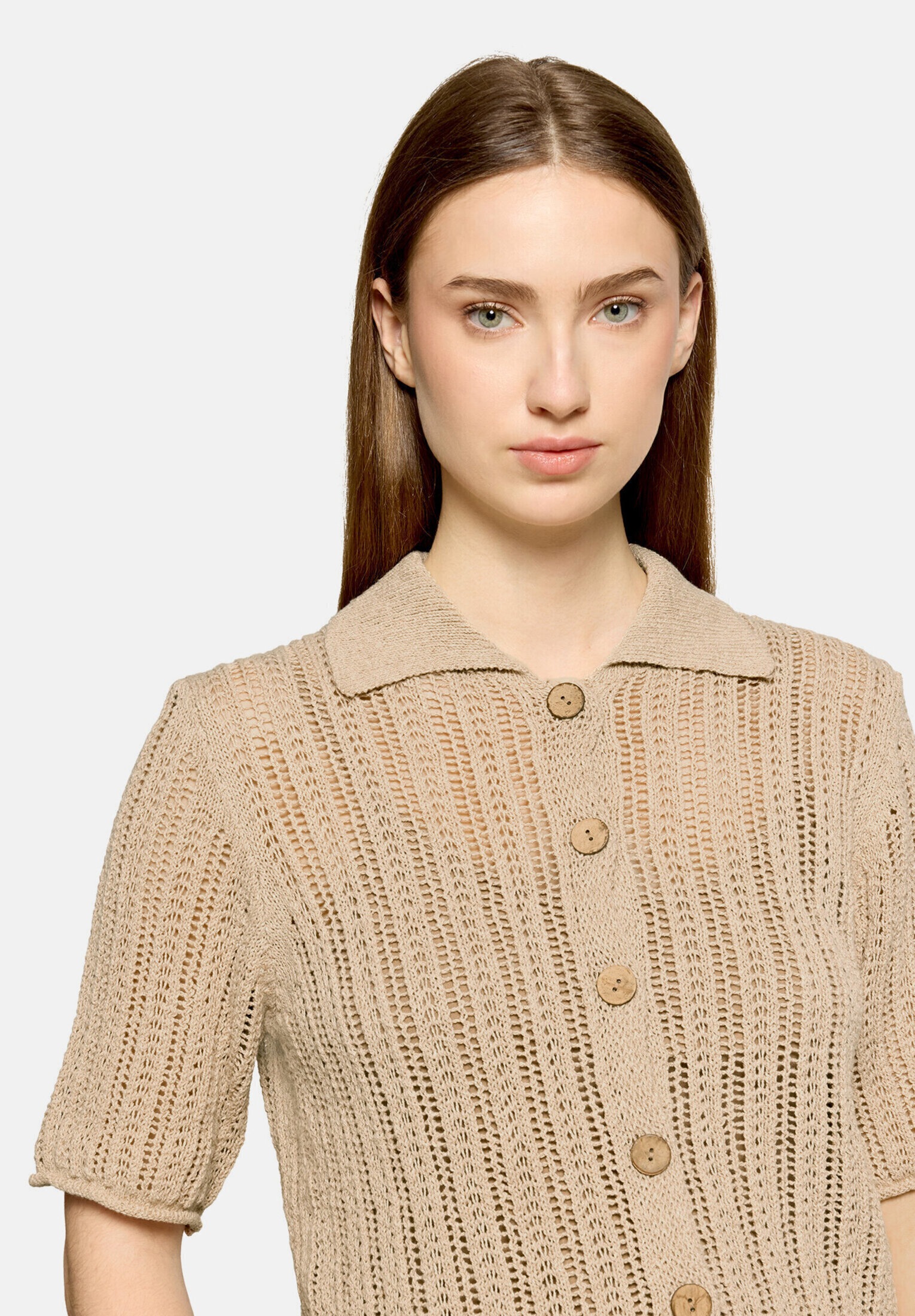 Cartoon Strickjacke »Strick, Damen mit Knopfleiste« 1