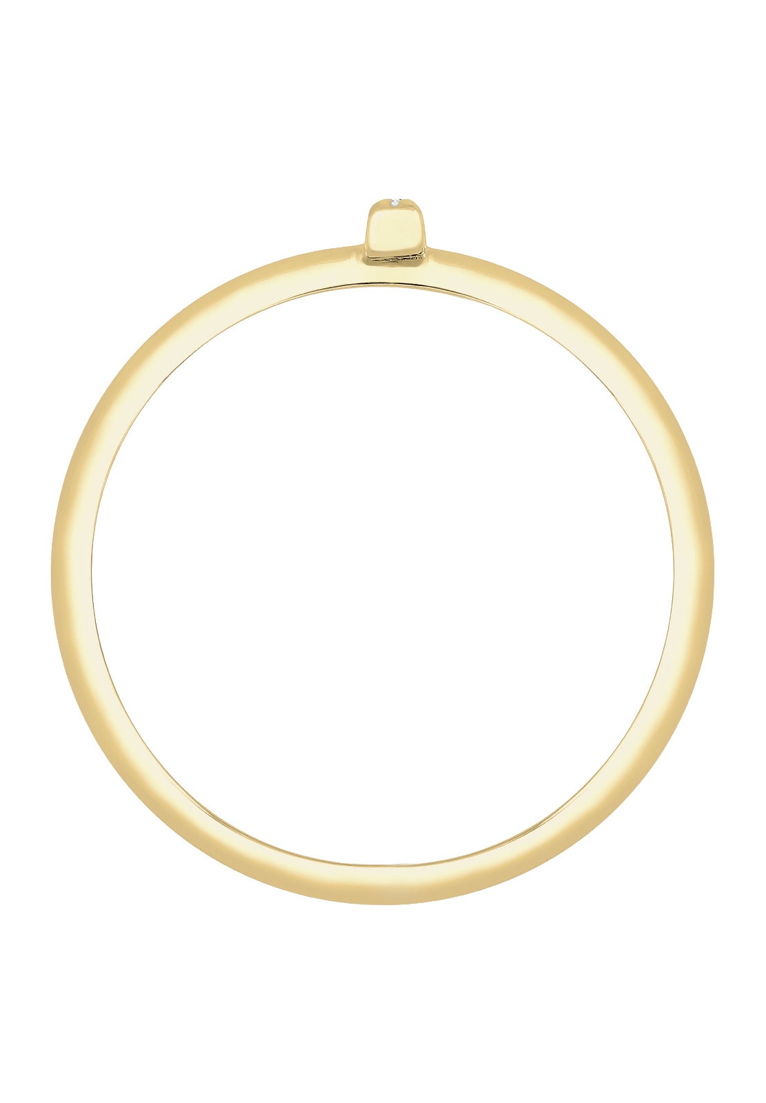Elli DIAMONDS Diamantring »Kreuz Diamanten Brillantschliff (0.025 ct) 375 Gelbgold«