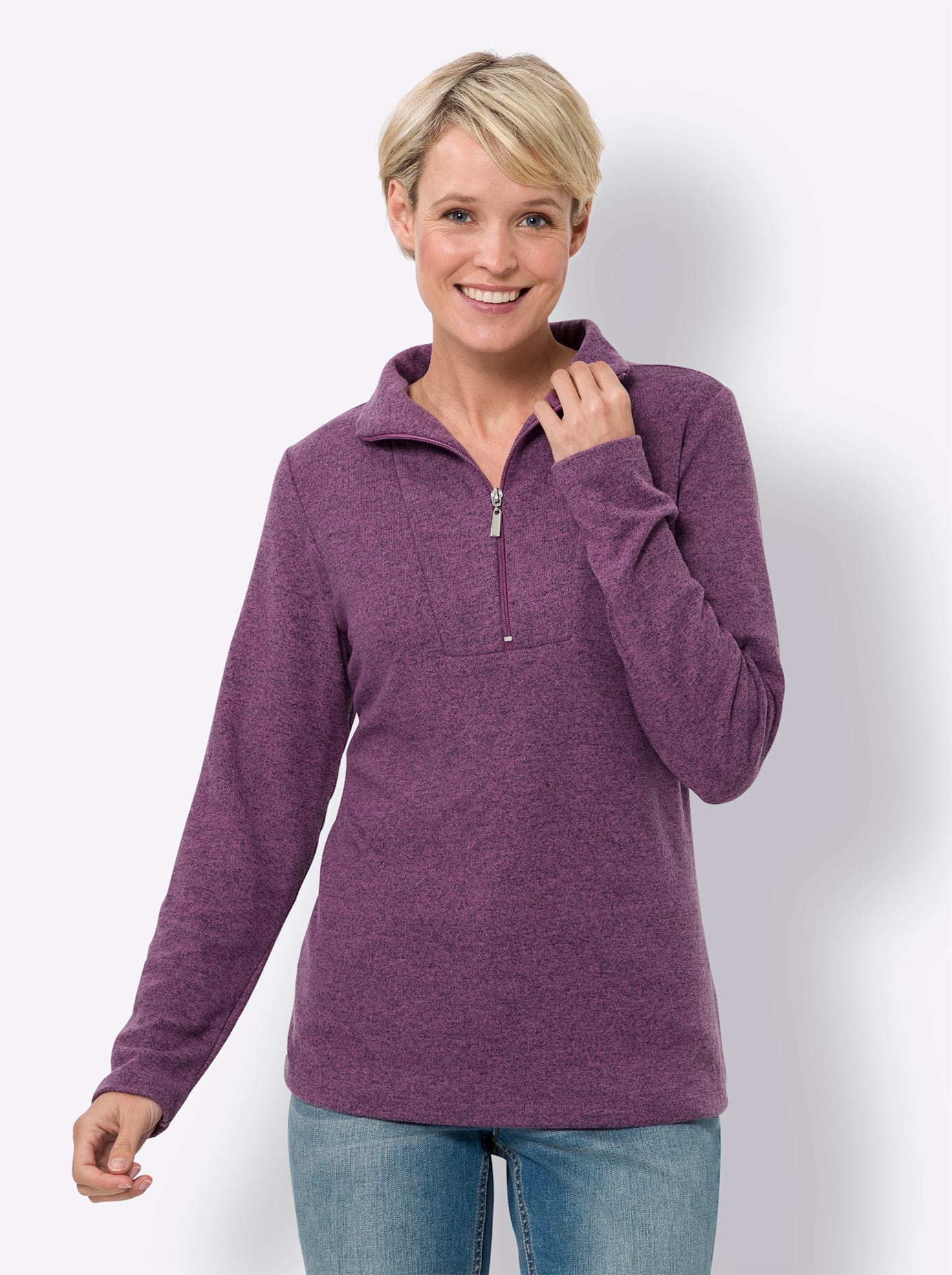 Classic Basics Stehkragenshirt »Langarm-Shirt«, (1 tlg.)