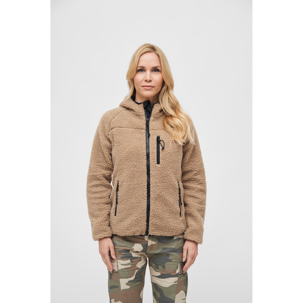 Brandit Allwetterjacke »Brandit Damen Ladies Teddyfleecejacket«, (1 St.), mit Kapuze