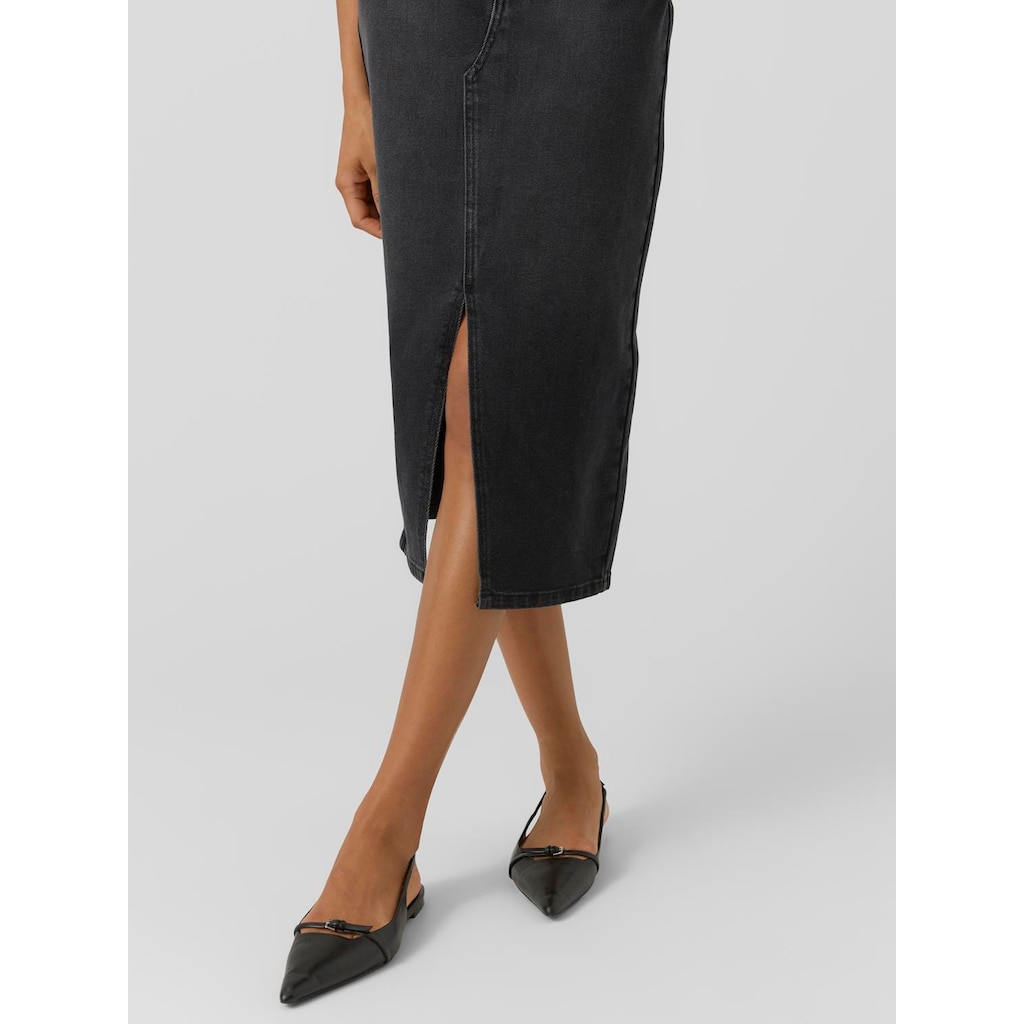 Vero Moda Maxirock »VMVERI HR CALF DENIM SKIRT GA NOOS«