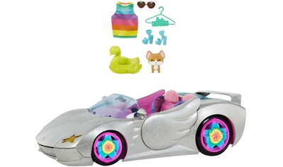 Barbie Puppen Fahrzeug »Extra, Cabrio, glitzert, mit Regenbogen Reifen und Zubehör« kaufen