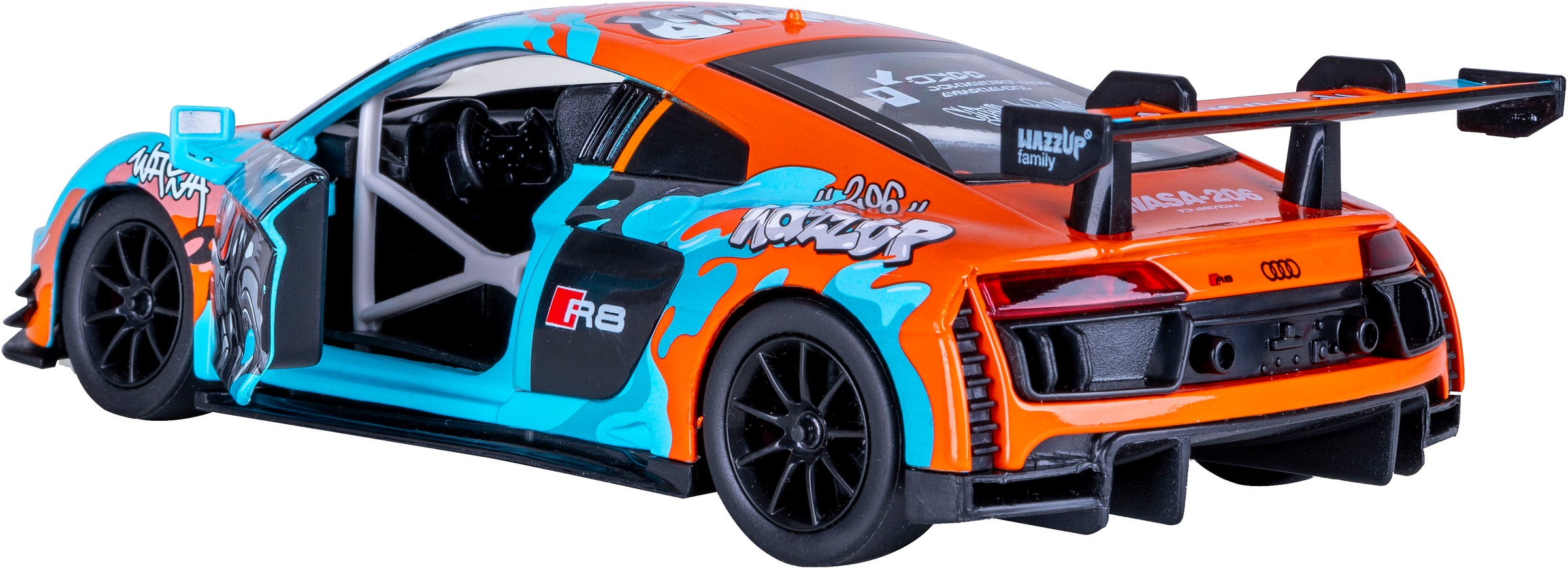 Jamara Spielzeug-Auto »Diecast, Audi R8 LMS blau inklusive Batterien« LED Licht; Maßstab 1:24