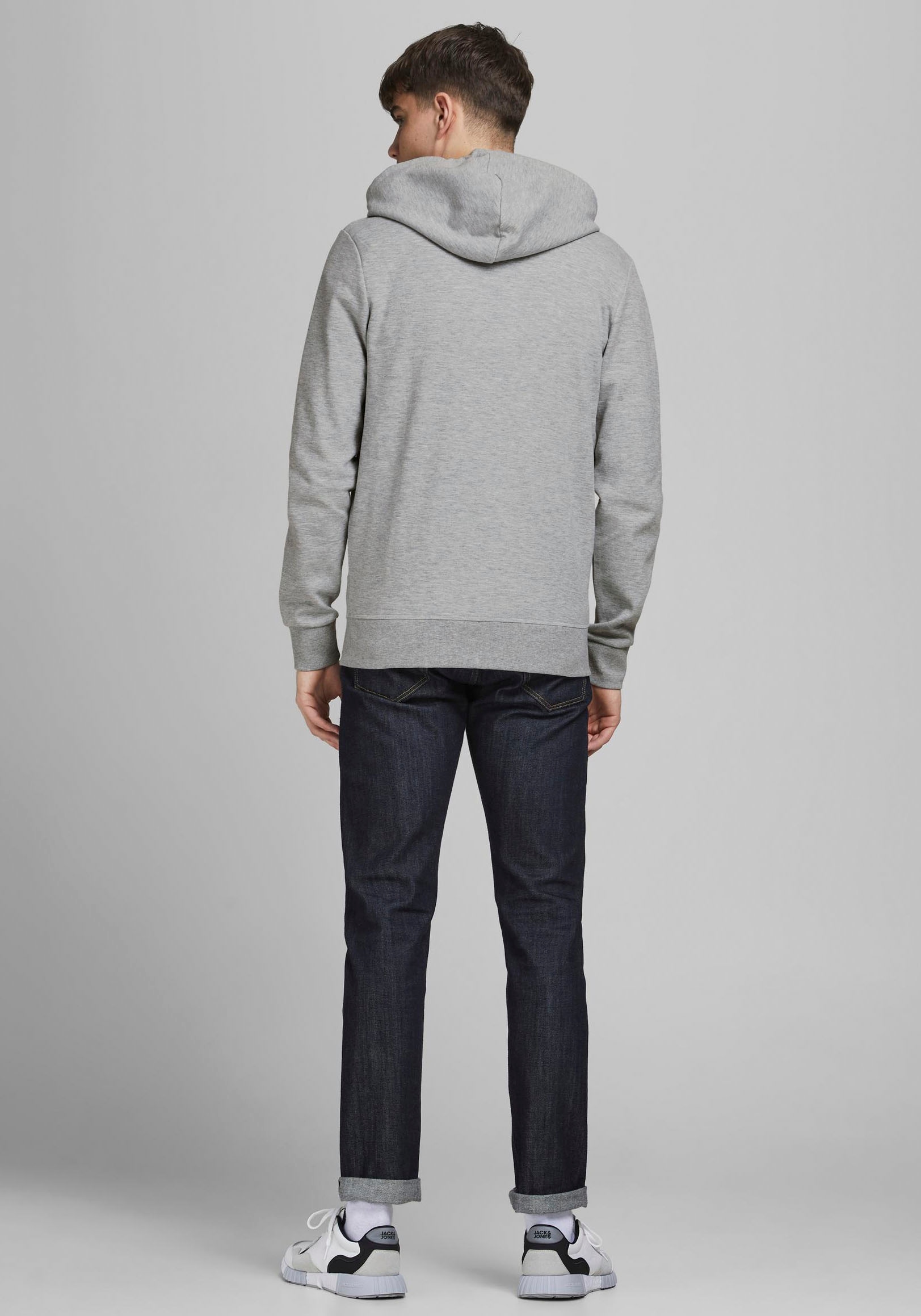 Jack & Jones Herren Zip Hoodie Kapuzenpullover JJEBASIC günstig online kaufen