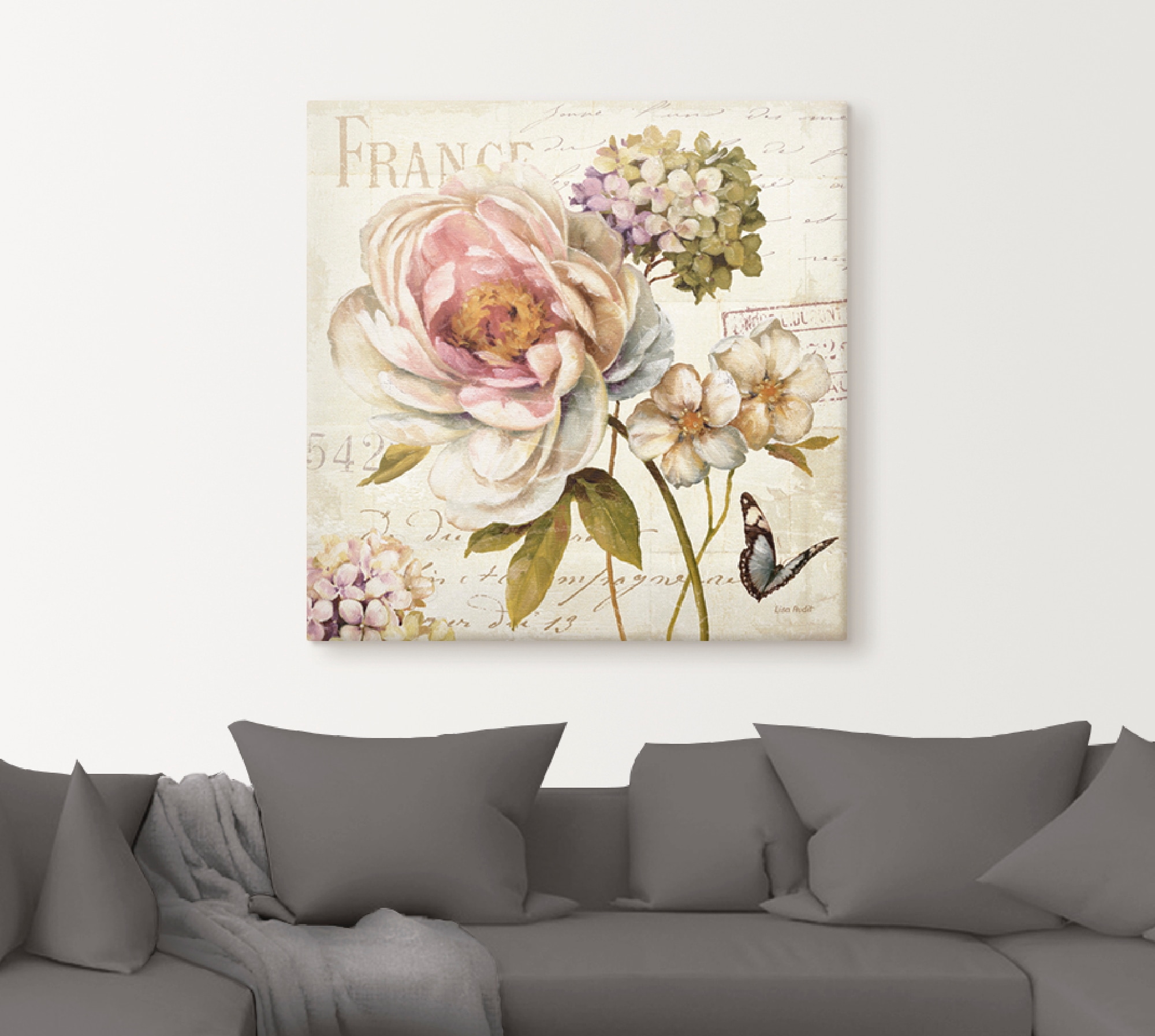 Artland Wandbild »Blumen III«, Blumen, (1 St.), als Leinwandbild, Poster in verschied. Größen