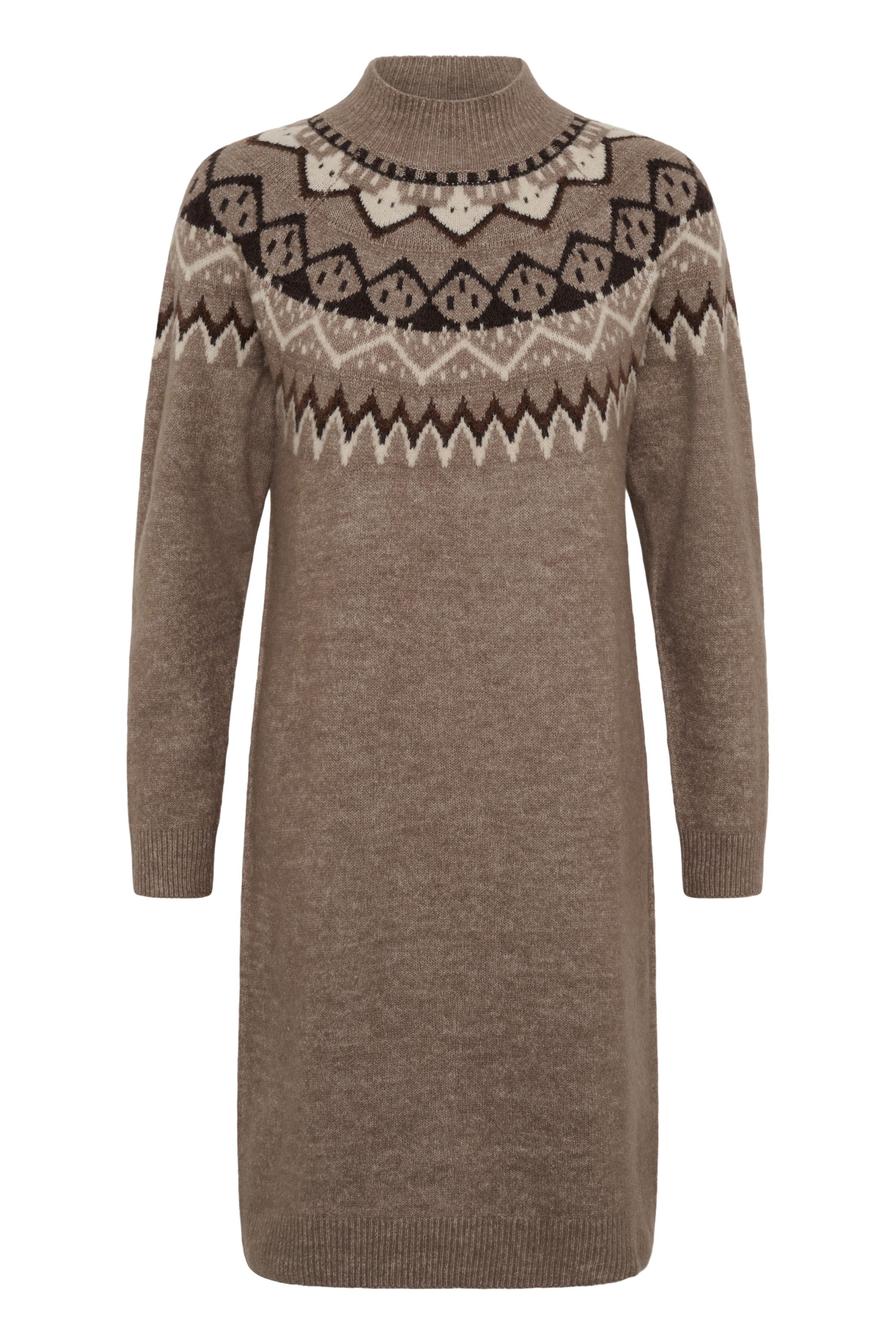 Cream Damen Braun Lentil Melange Midikleid "Damen Kleid Crcherrie" erhältlich in Größe von Baur