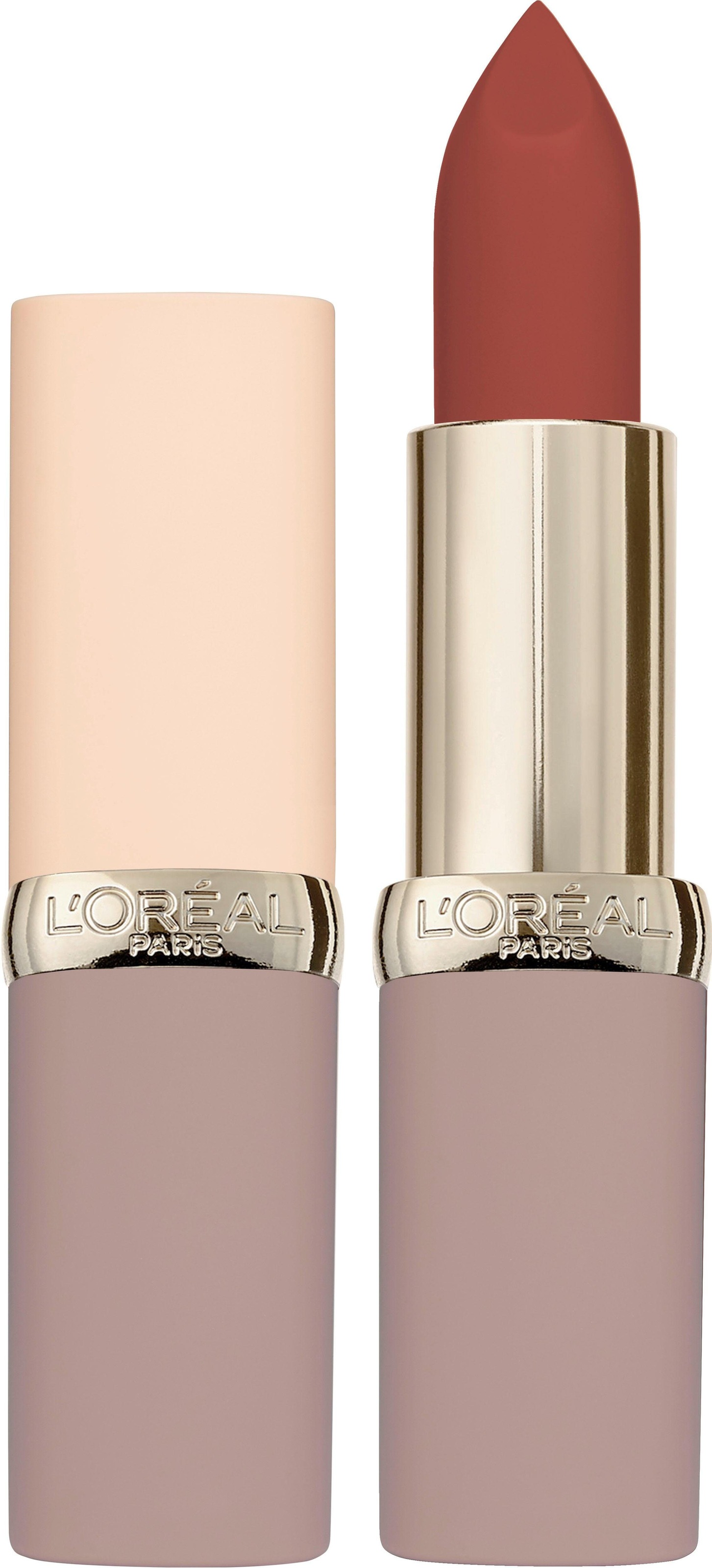 L'ORÉAL PARIS Lippenstift »Color Riche Ultra Matte Free the Nudes«, mit natürlichen Inhaltstoffen