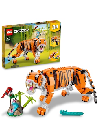 Konstruktionsspielsteine »Majestätischer Tiger (31129), LEGO® Creator 3in1«, (755 St.)
